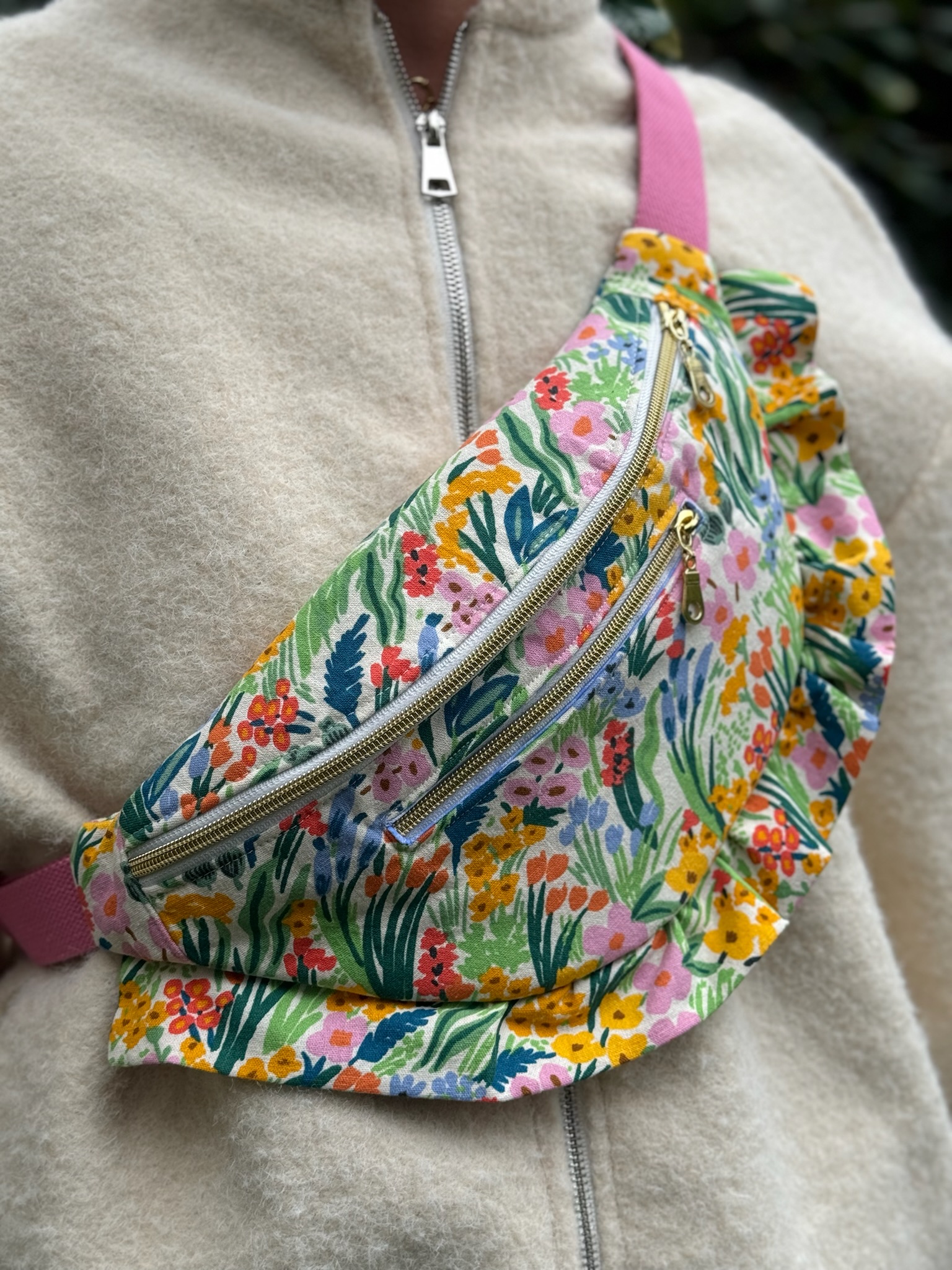 Sac banane Lisboa fleuri