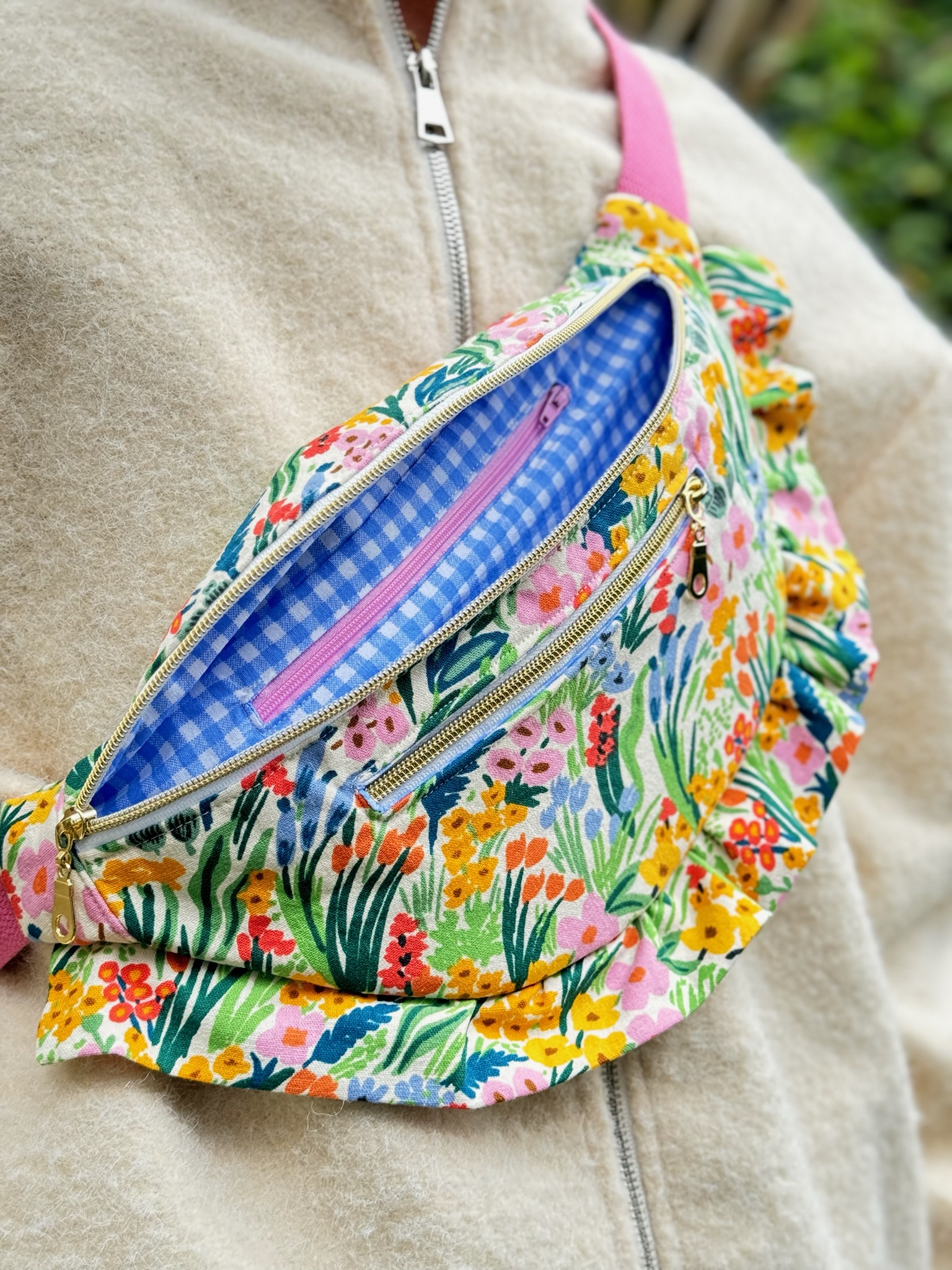 Sac banane Lisboa fleuri