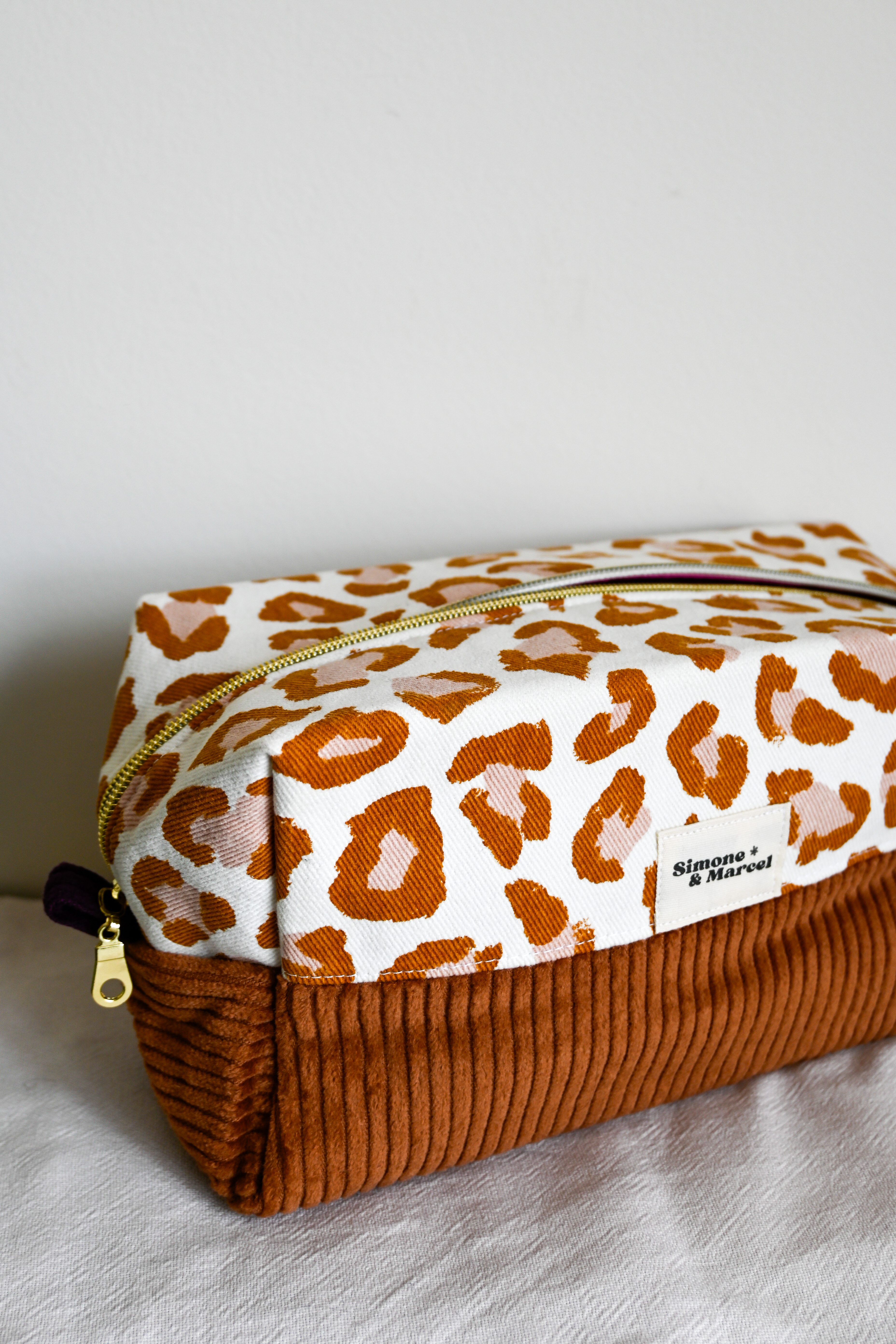 Trousse Cape Town bi-color Léopard 