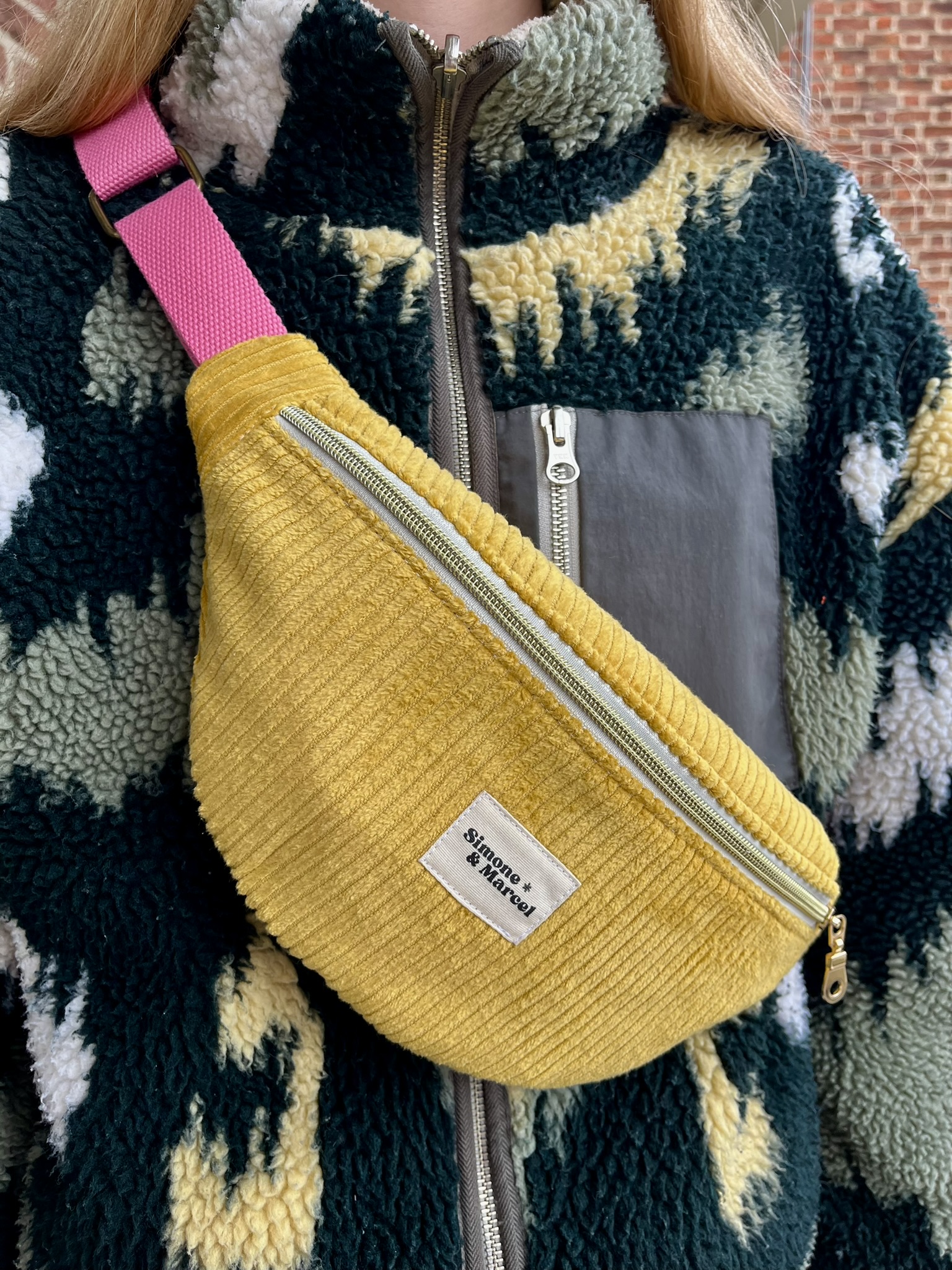 Sac banane Berlin jaune et citrons - collection Vienna 