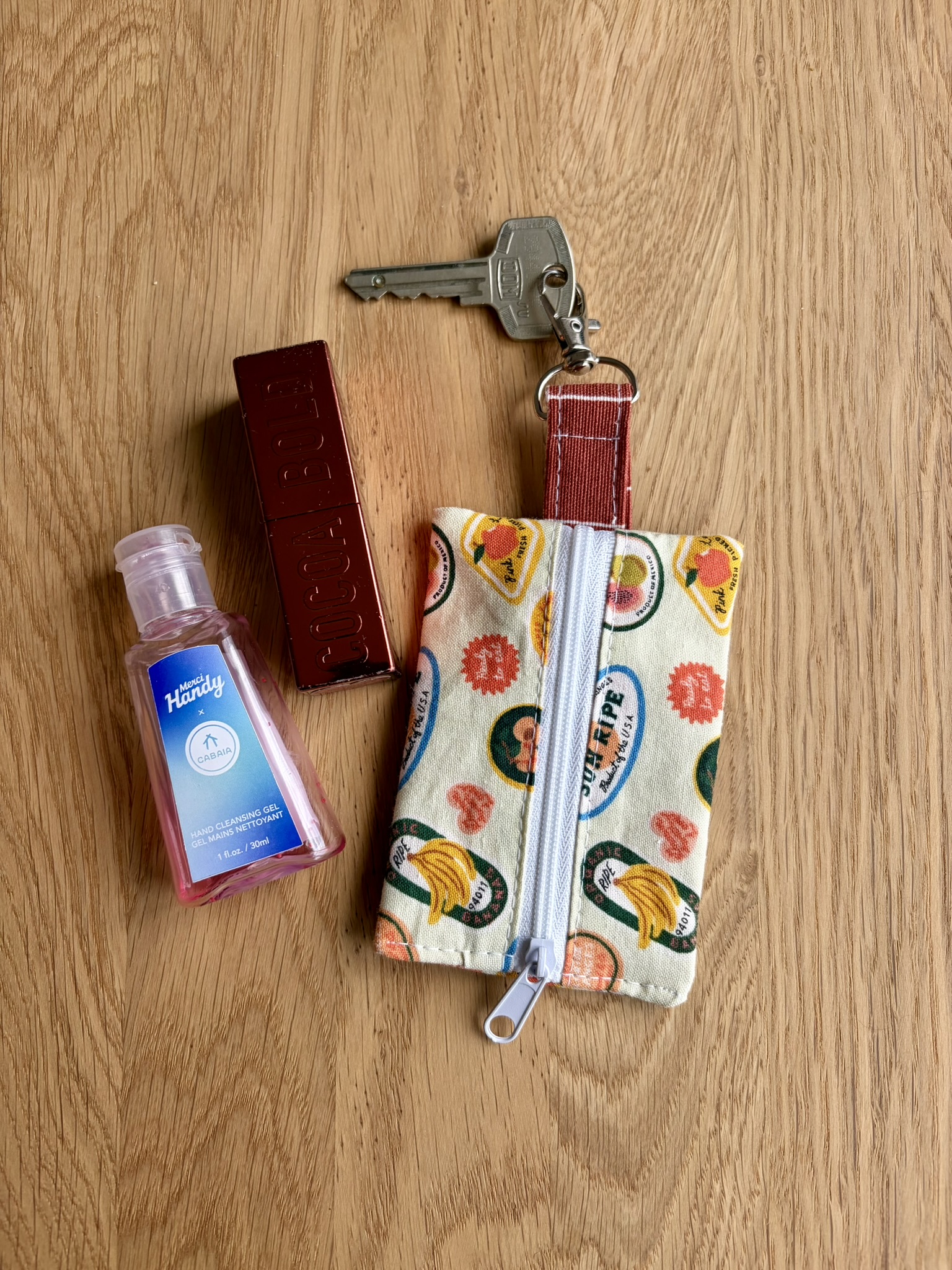 Porte-clé pochette - Fruits