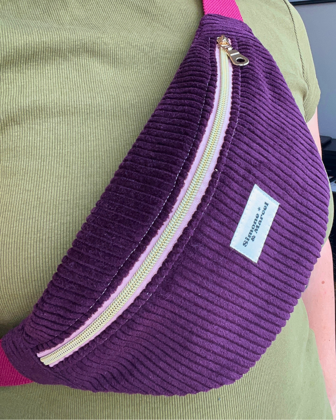 Sac banane Berlin aubergine - collection automne