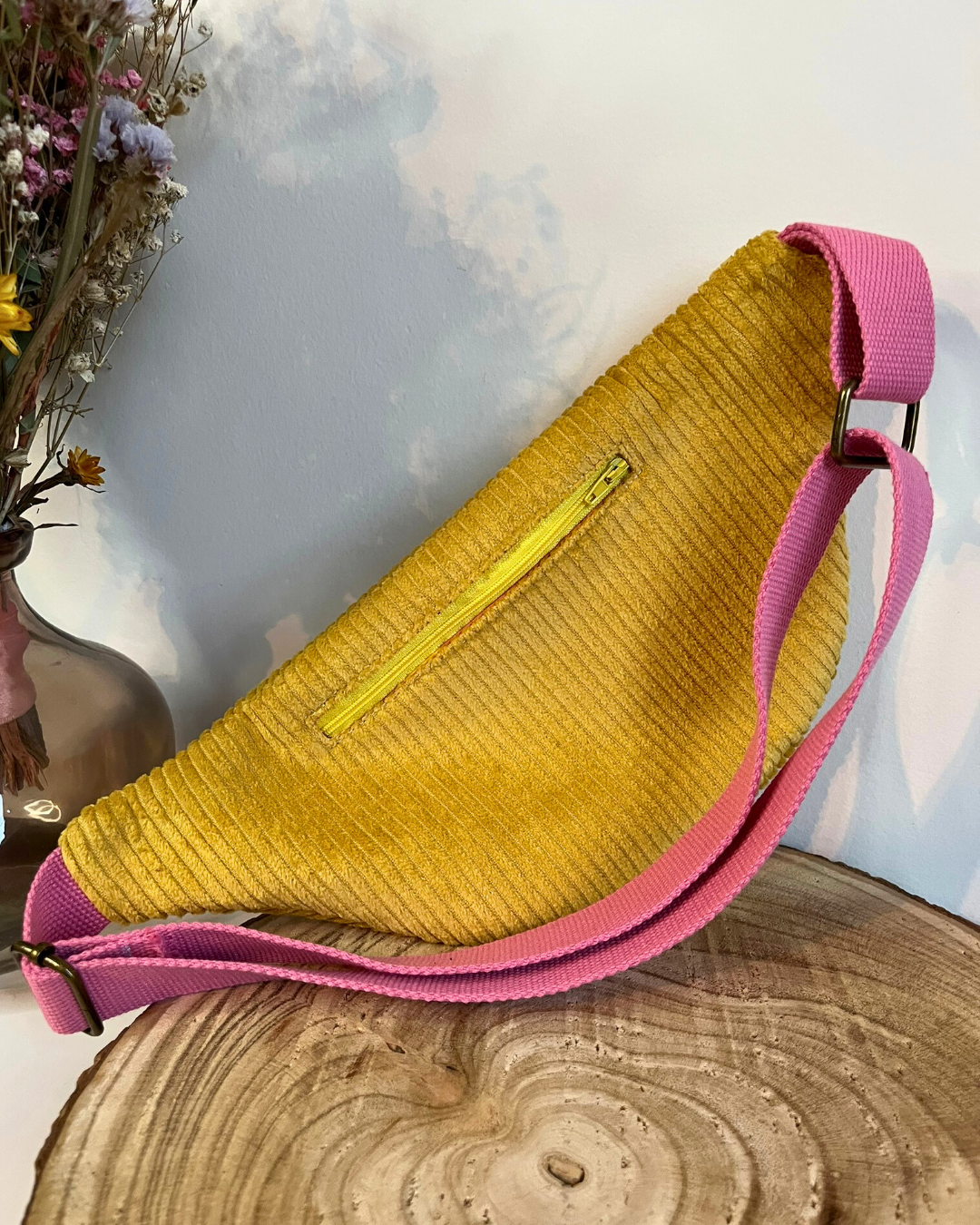 Sac banane Berlin jaune et citrons - collection Vienna 