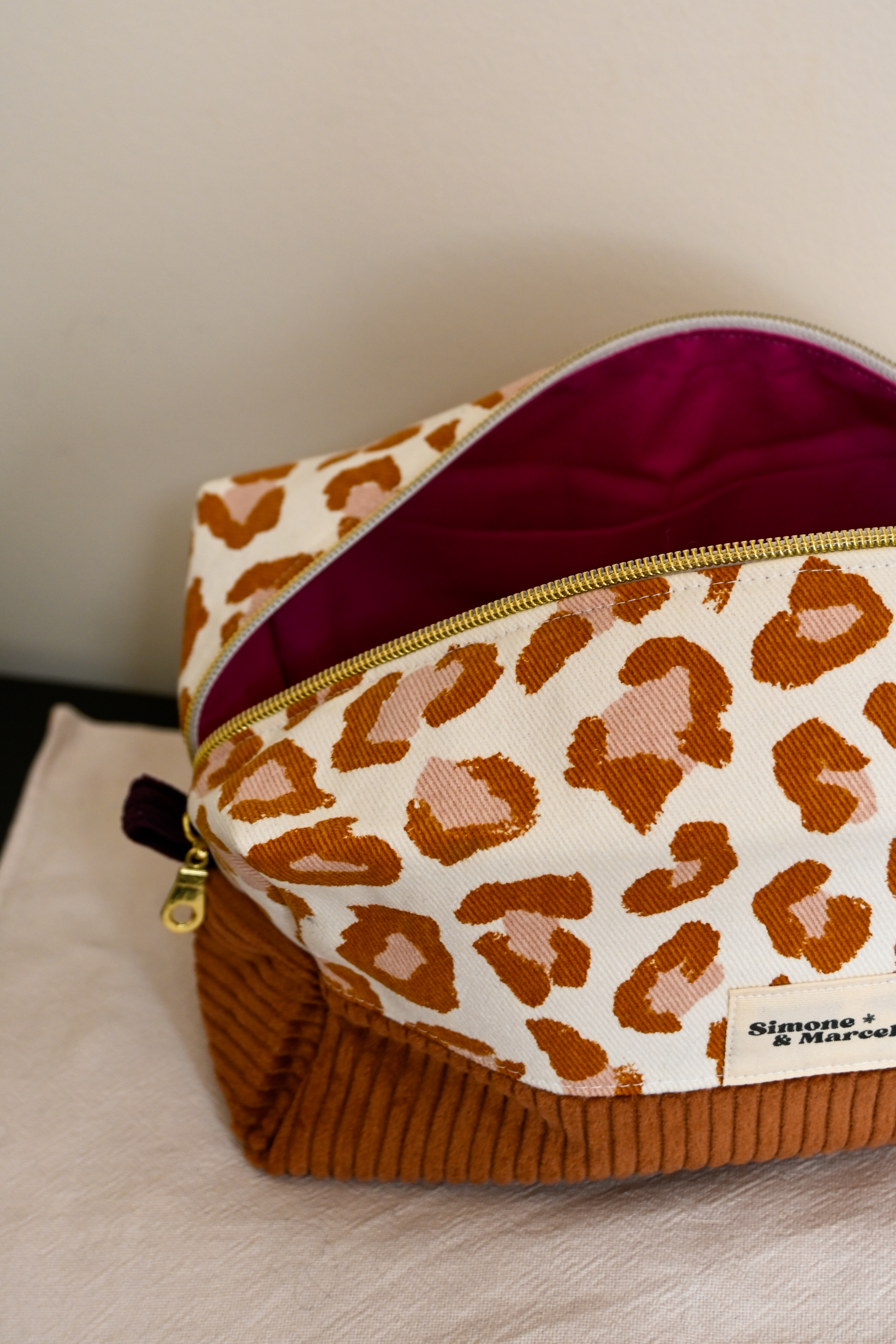 Trousse Cape Town bi-color Léopard 