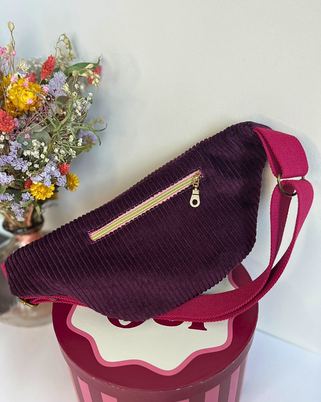 Sac banane Berlin aubergine - collection automne