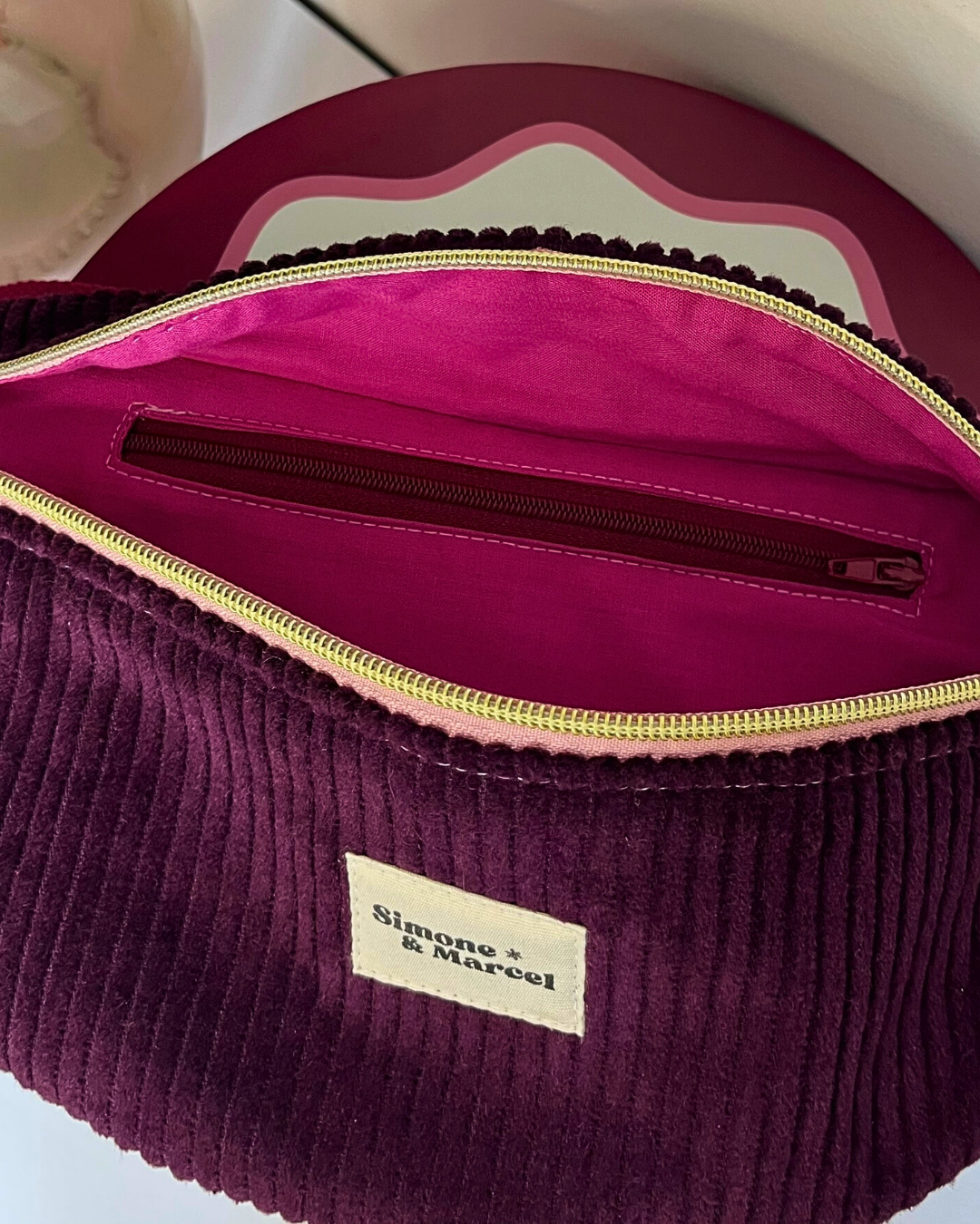 Sac banane Berlin aubergine - collection automne