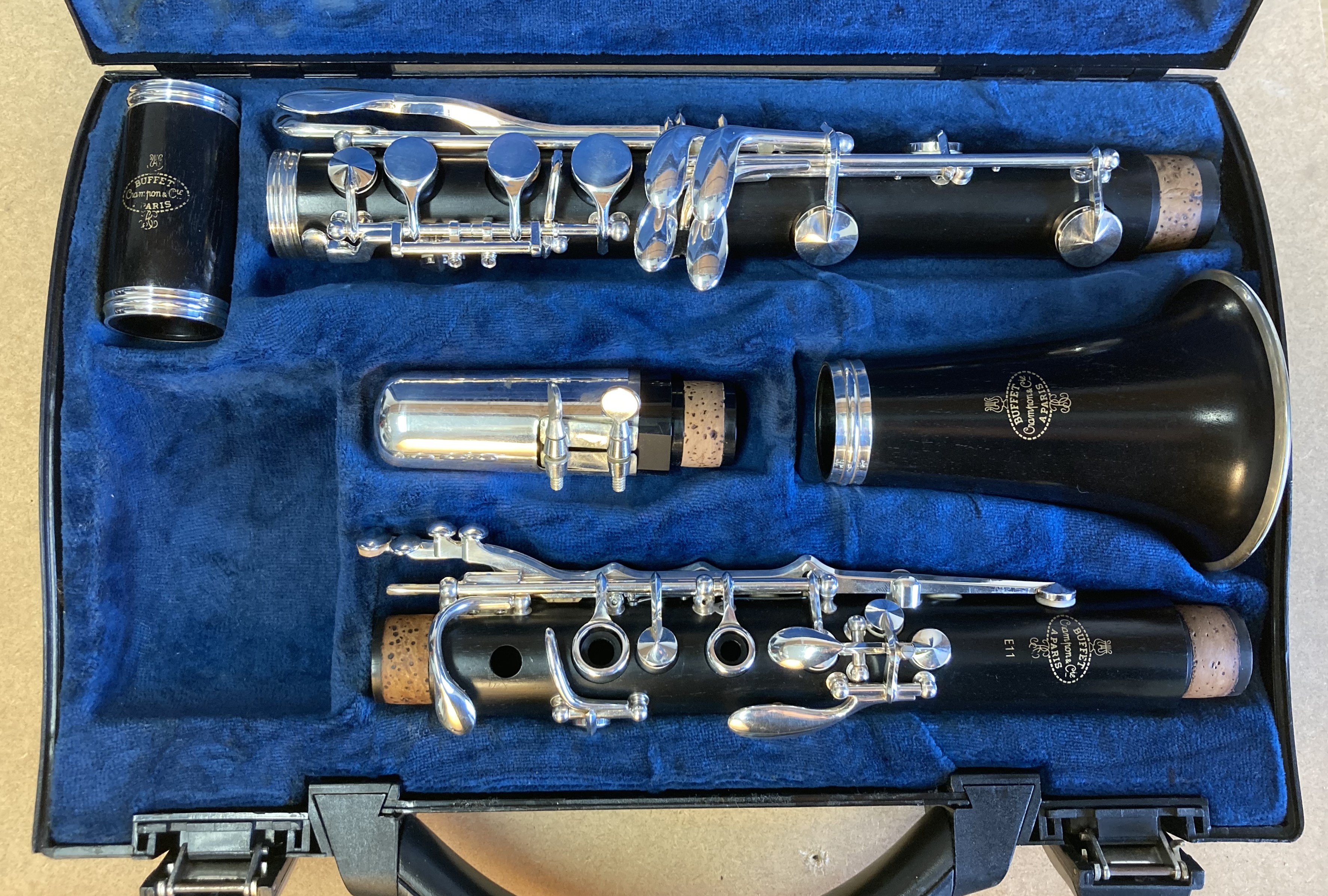 Buffet E11 Bb with right hand plateau conversion