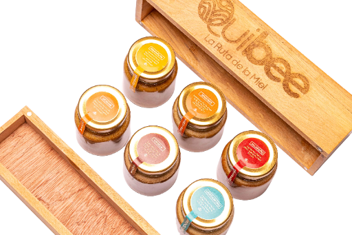 CAJA DE LUJO  X 3 mieles infusionadas