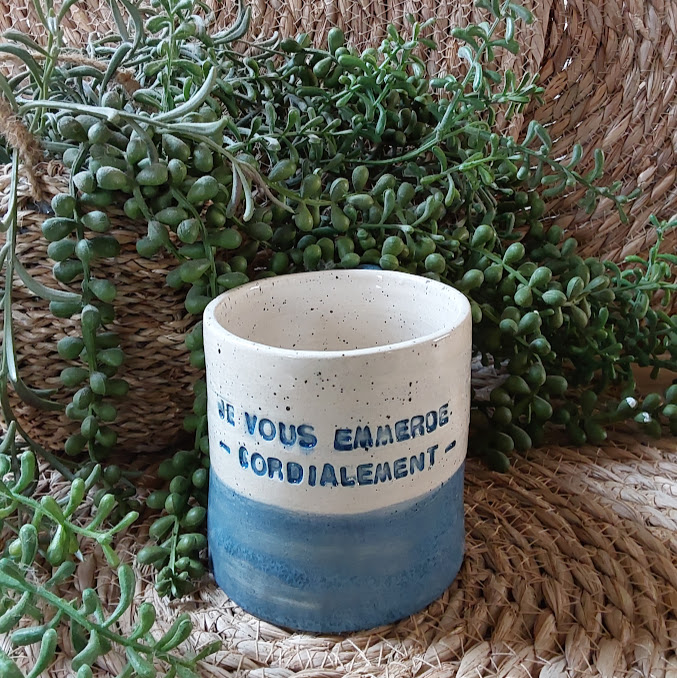 Tasse à message " je vous emmerde - cordialement- "