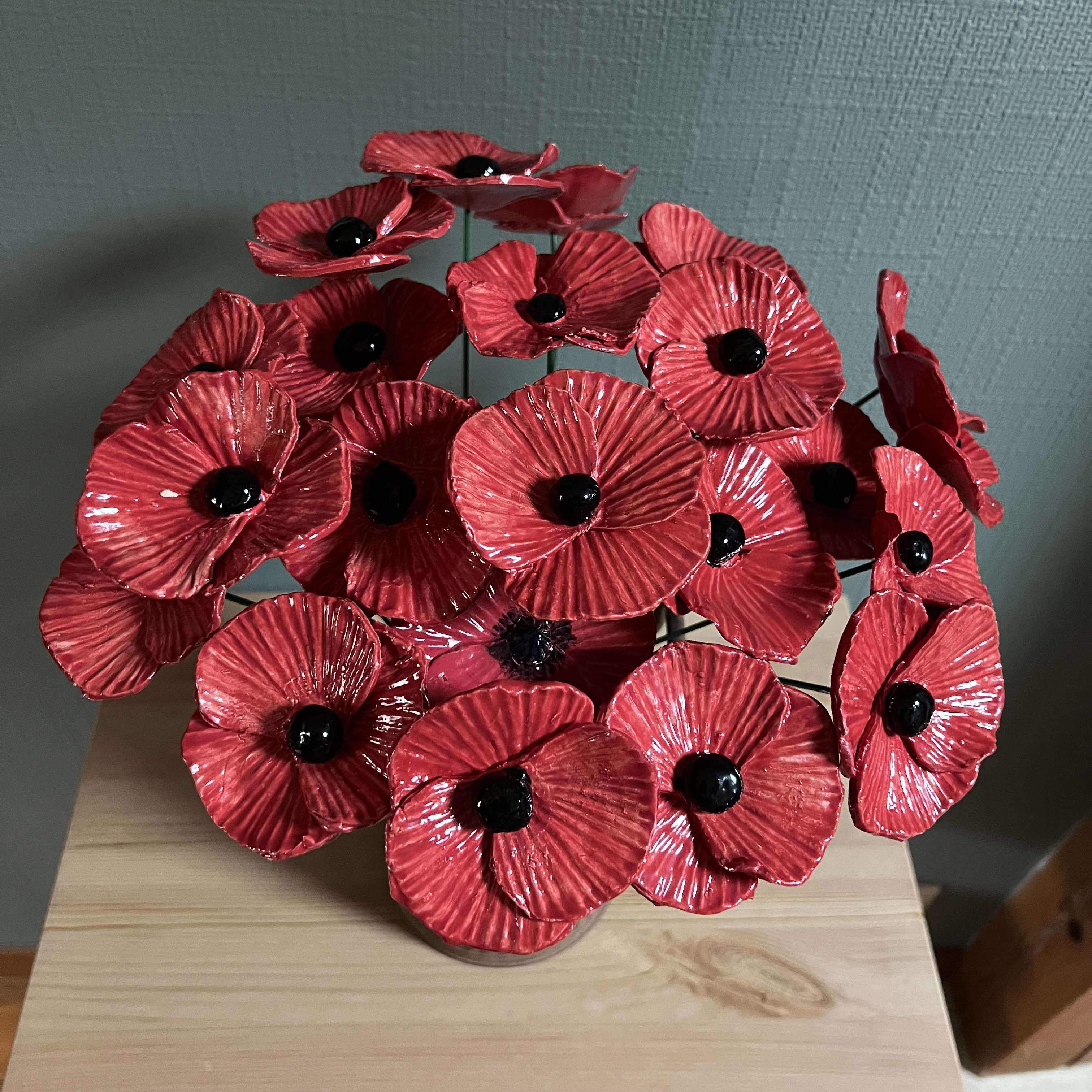 Fleurs en céramique COQUELICOT