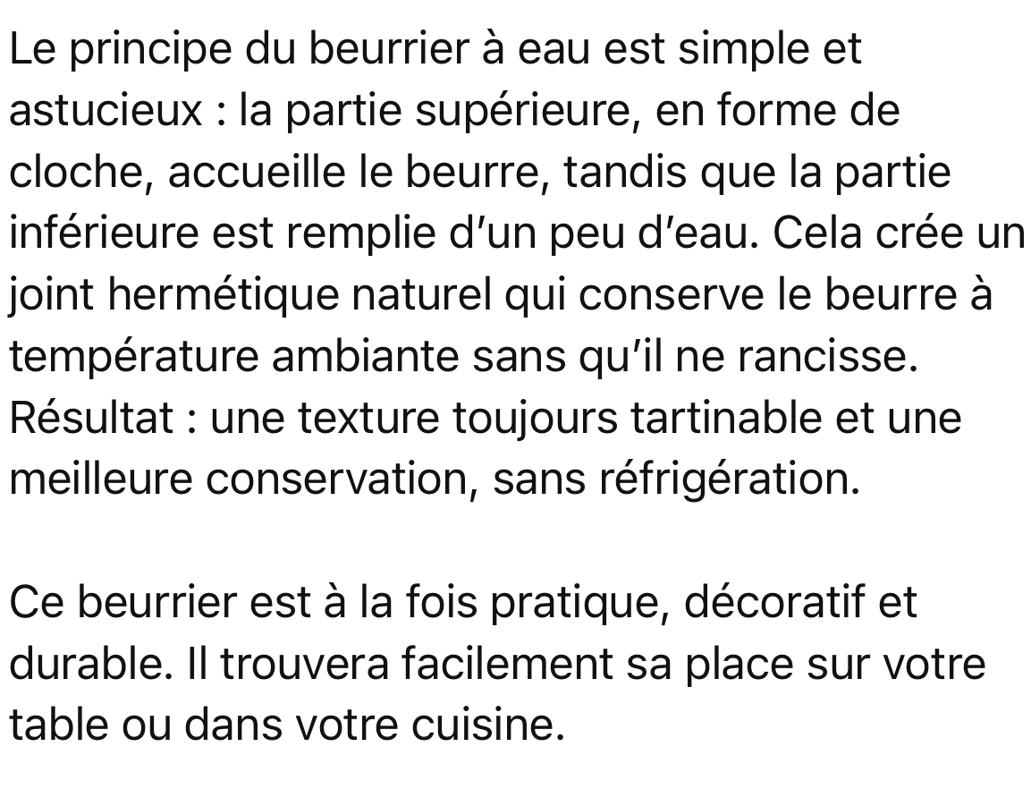 Beurrier à eau GAÏA