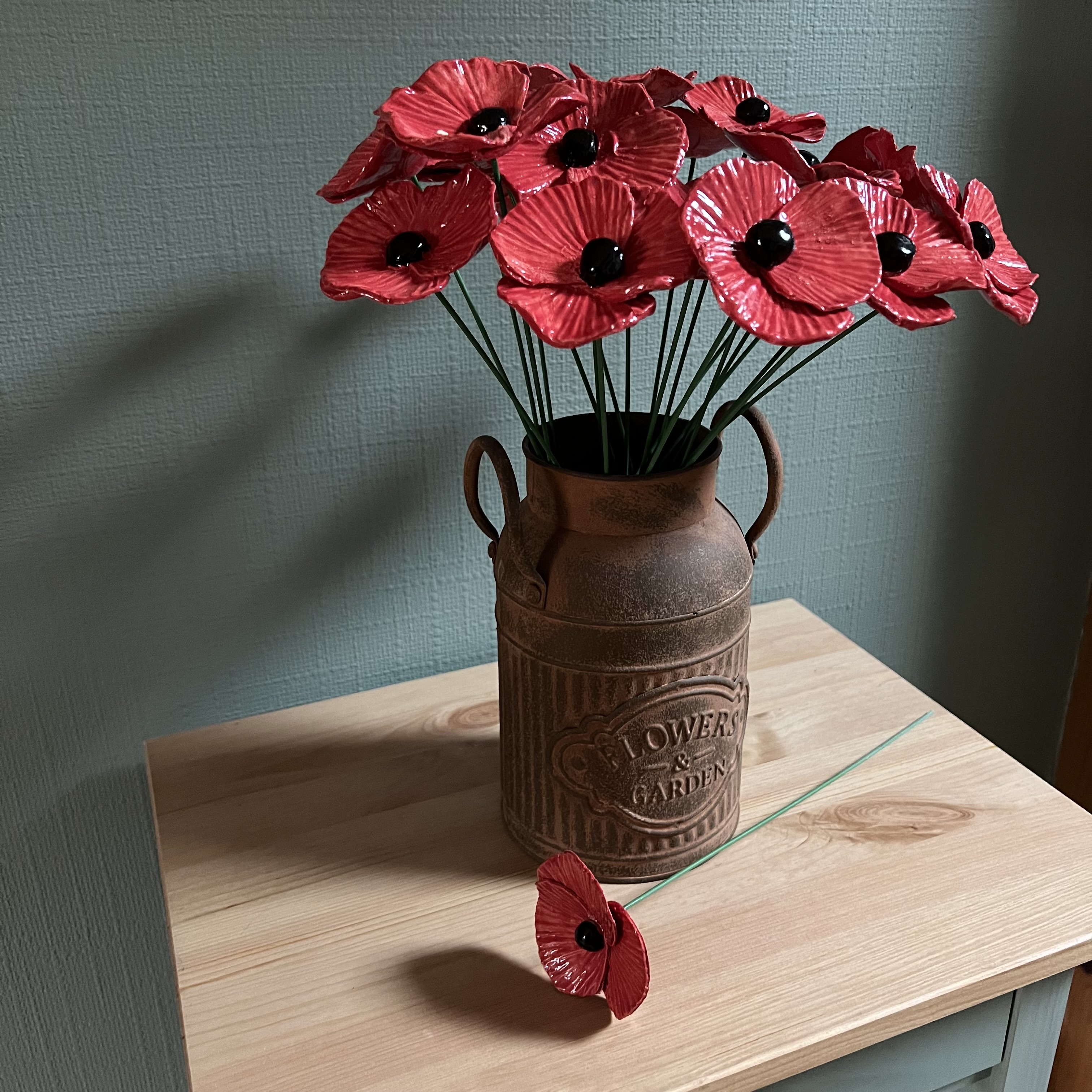 Fleurs en céramique COQUELICOT