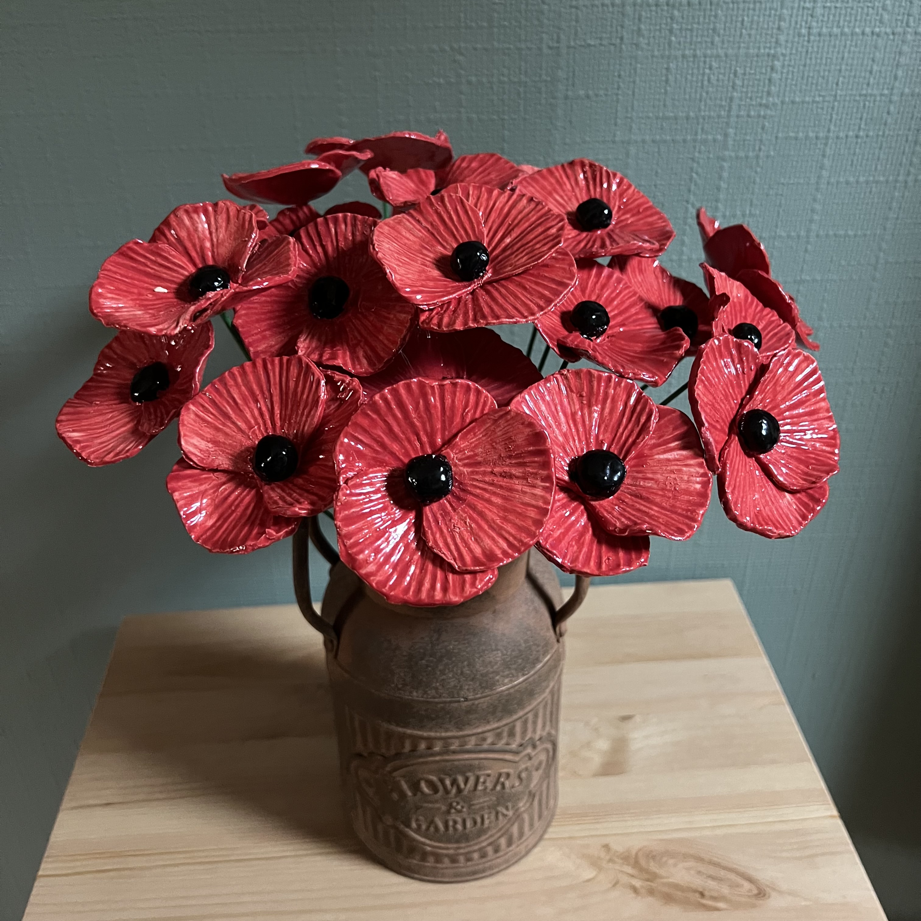 Fleurs en céramique COQUELICOT