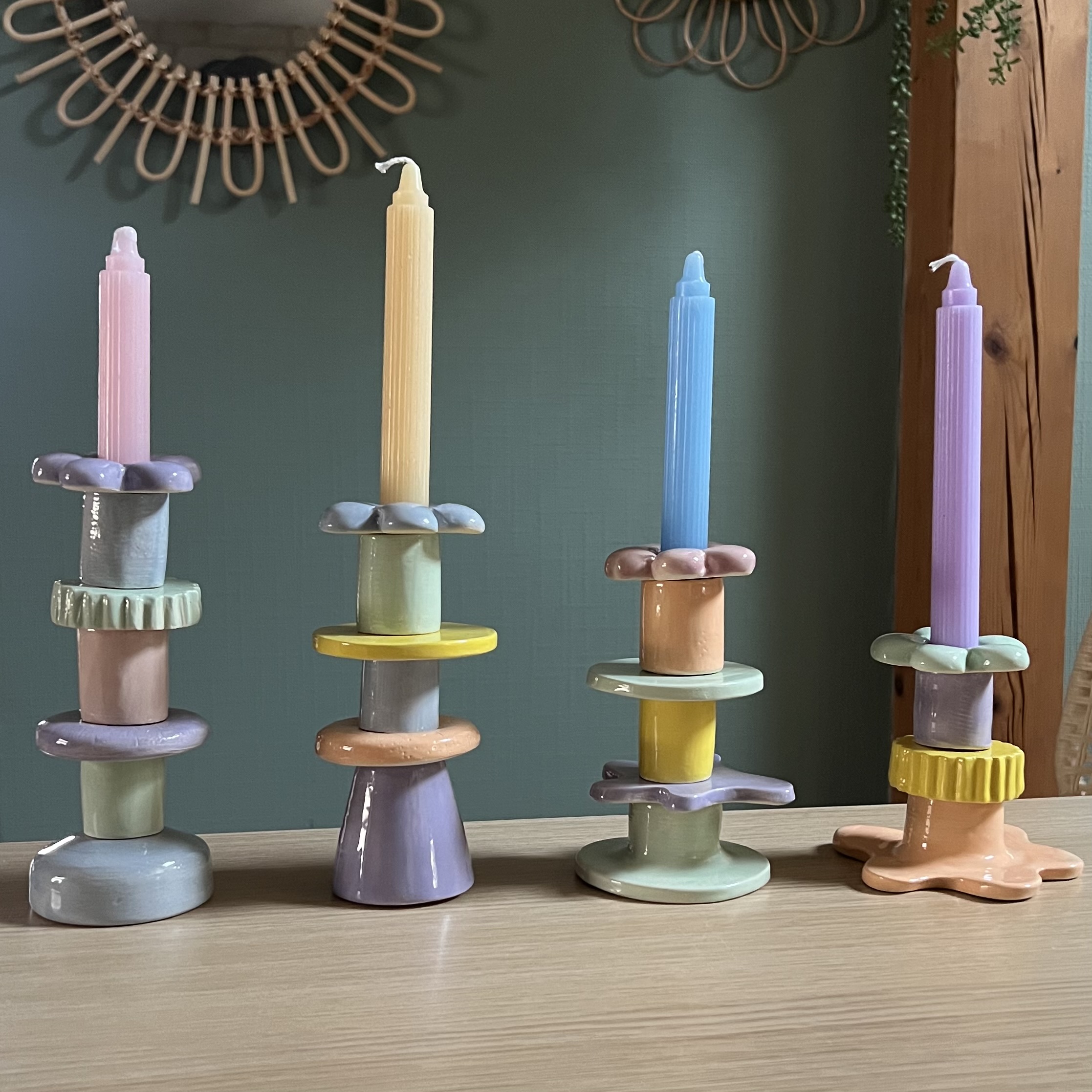 Bougie violette pour TOTEM DE LUMIERE