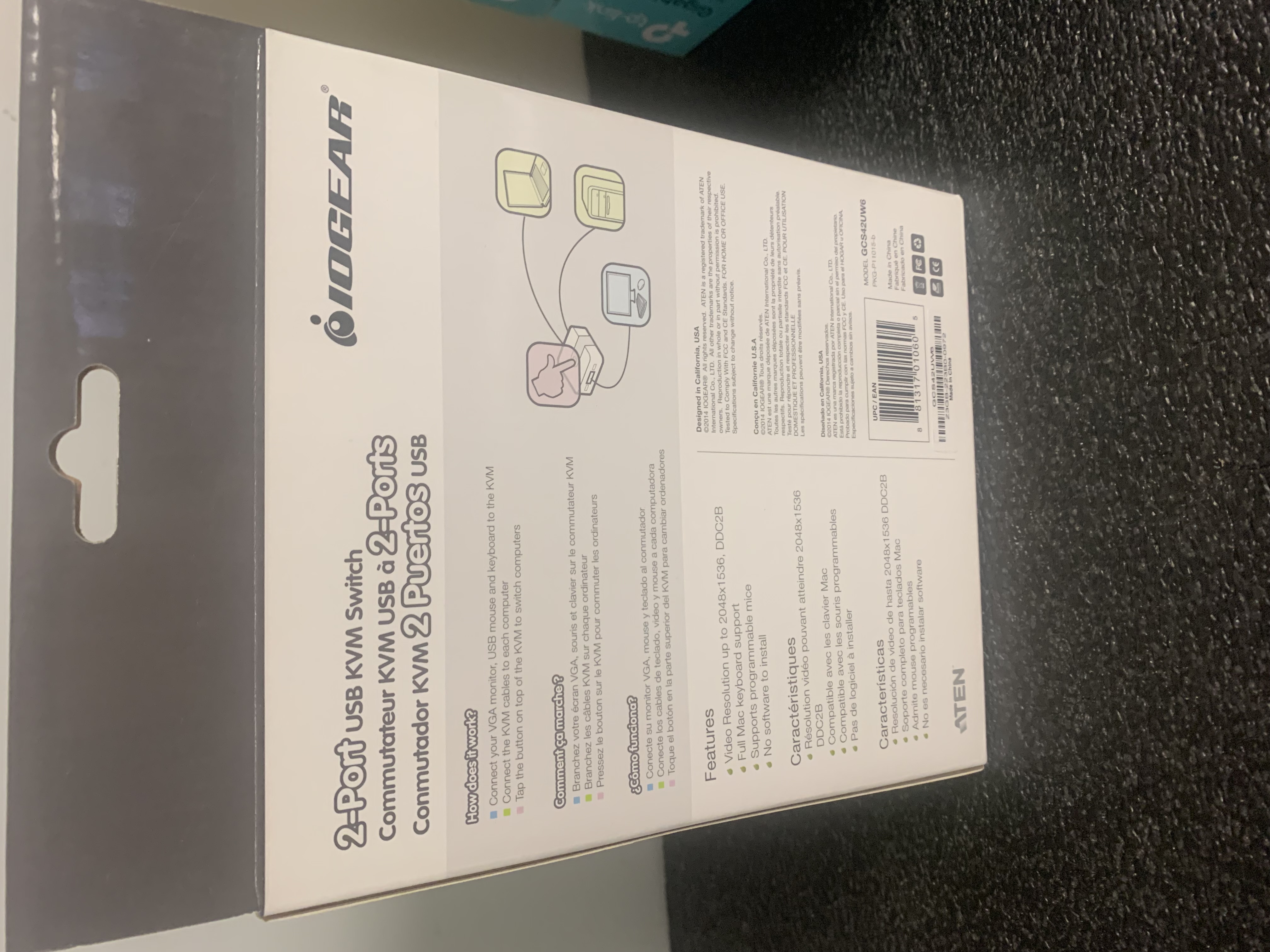 IOGear 2 Ports USB KVM Switch