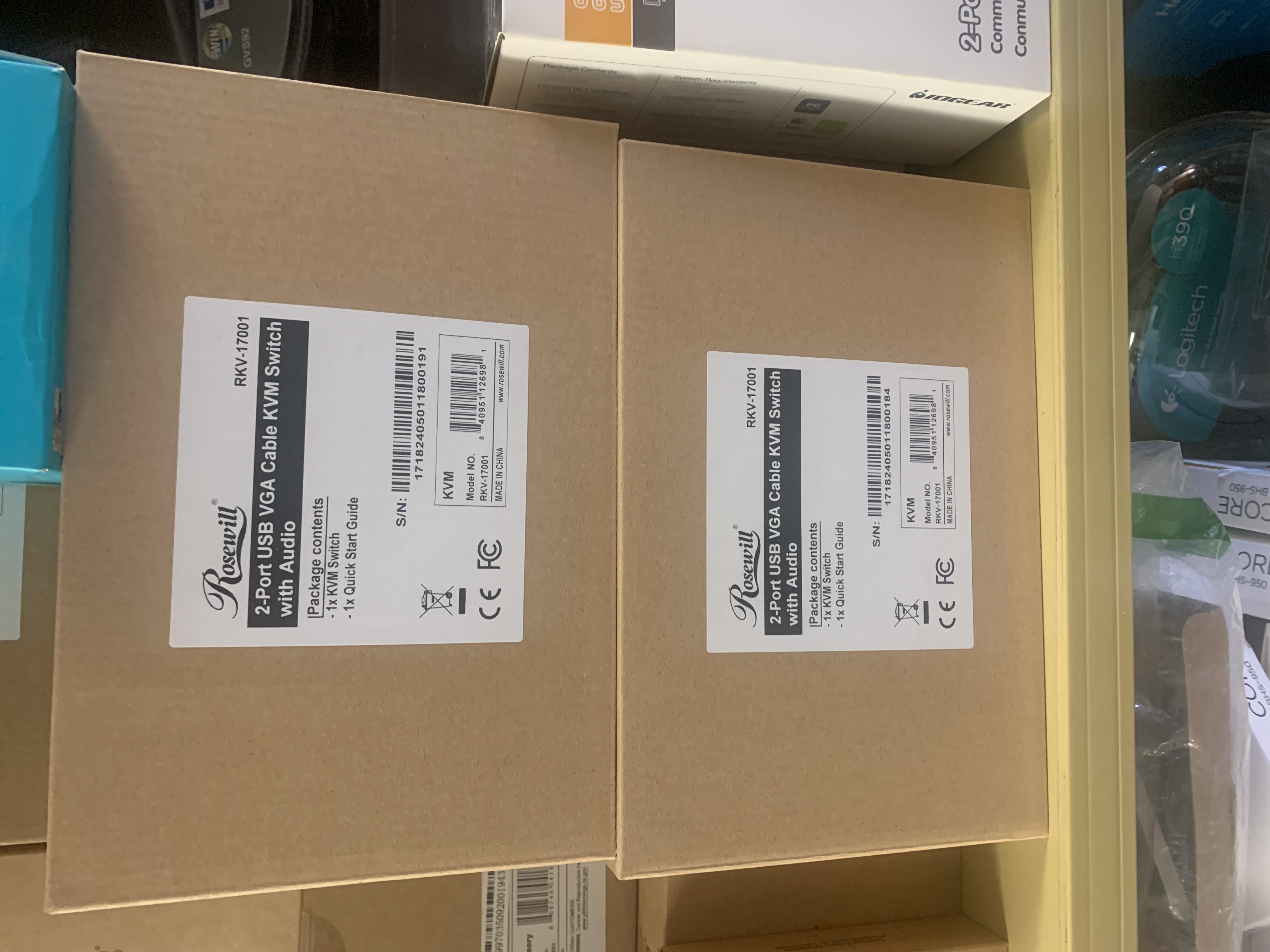 Rowewill 2 Port USB KVM Switch