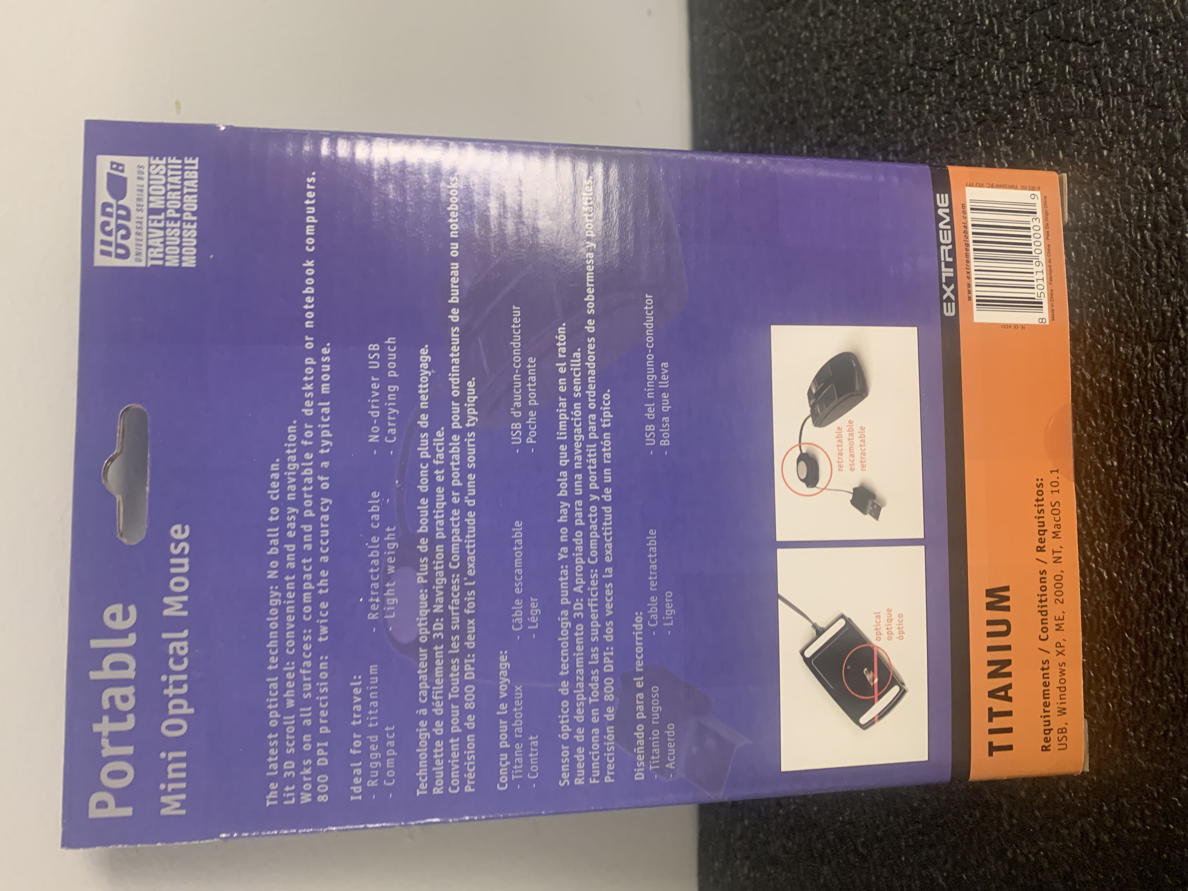 Portable mini USB Mouse