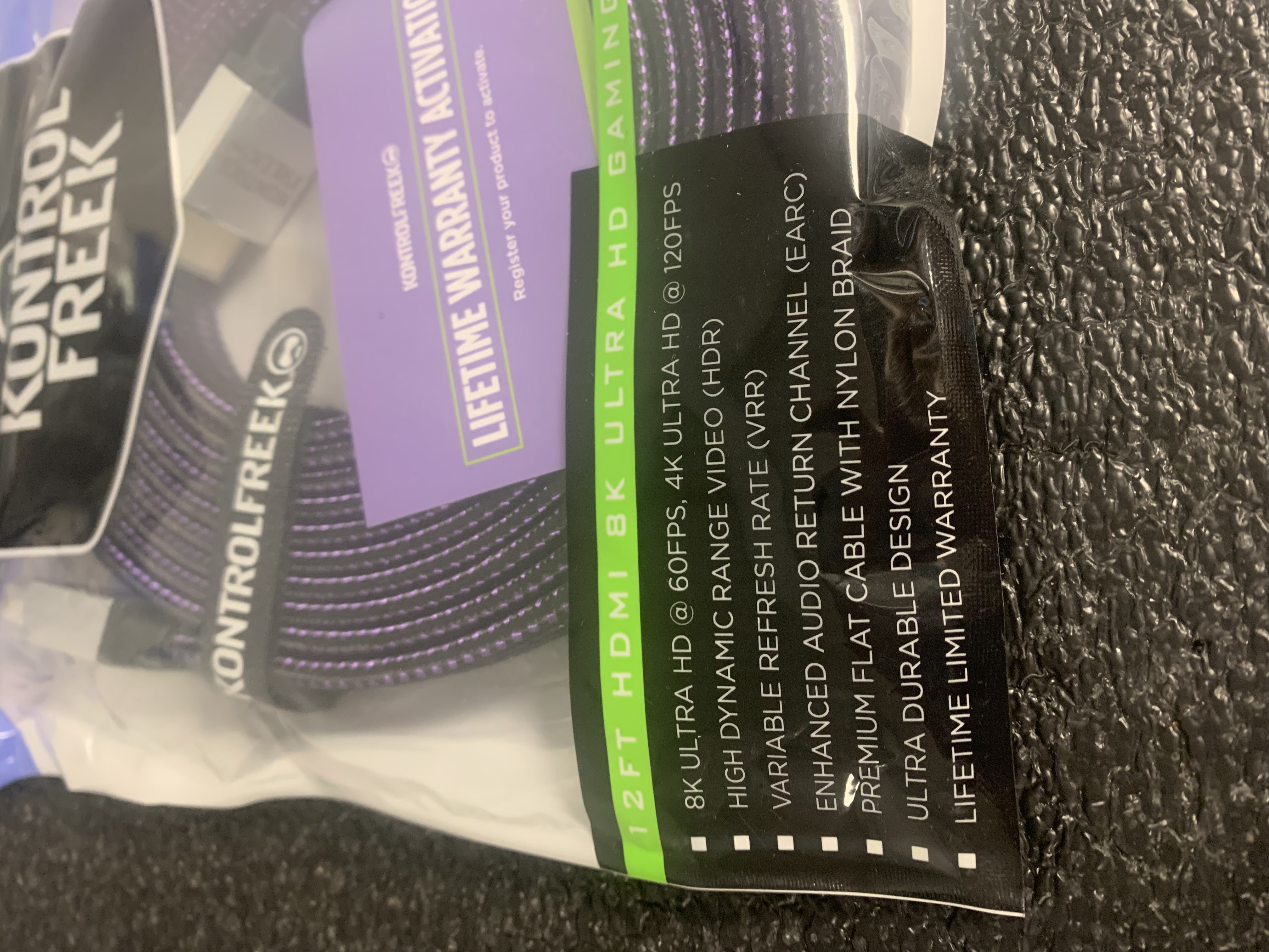 Kontrol Freek 8 K Ultra HD 12 Foot HDMI Cable