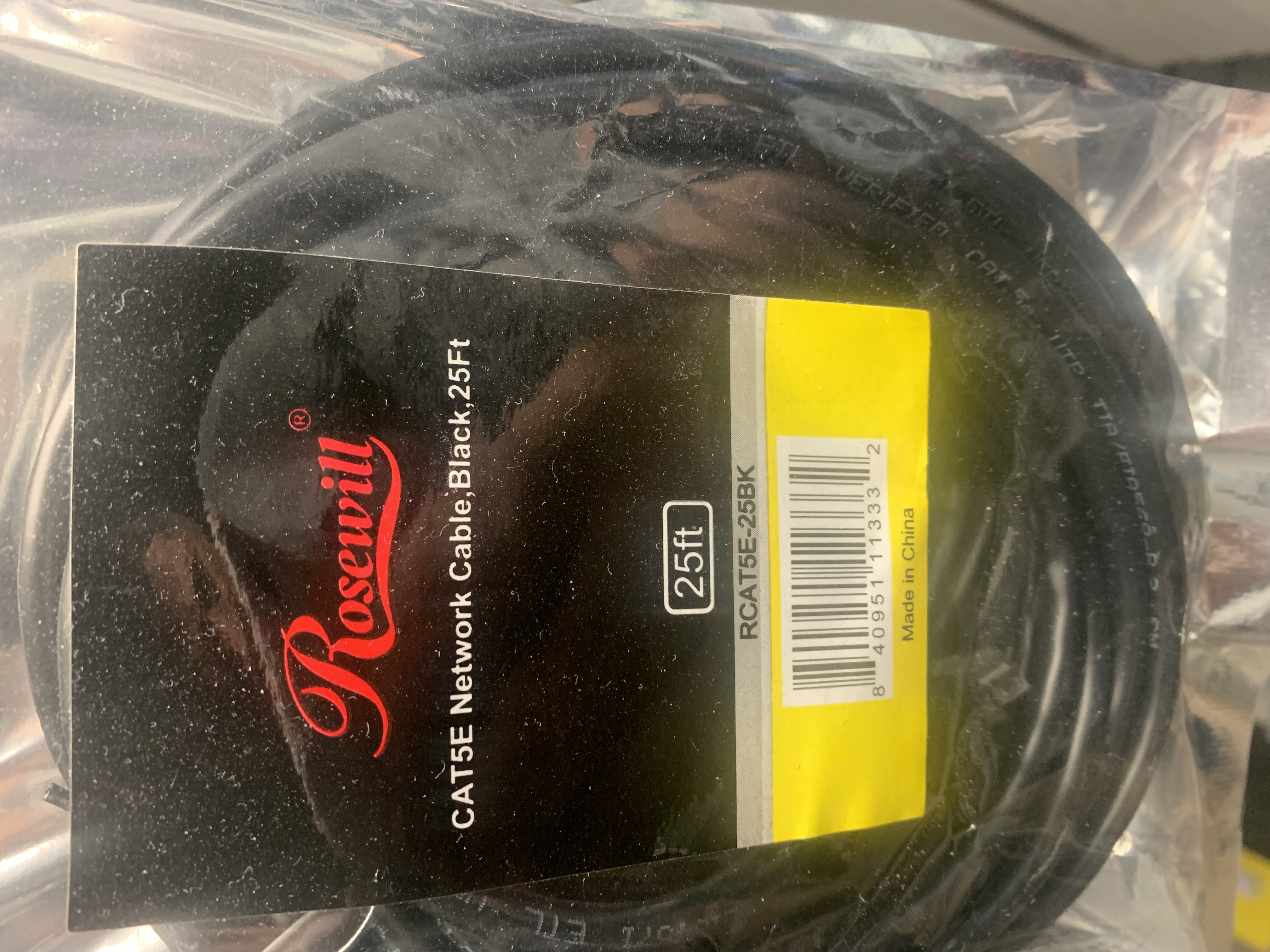 Rosewill 25 Foot High quality Cat5E Network Cable