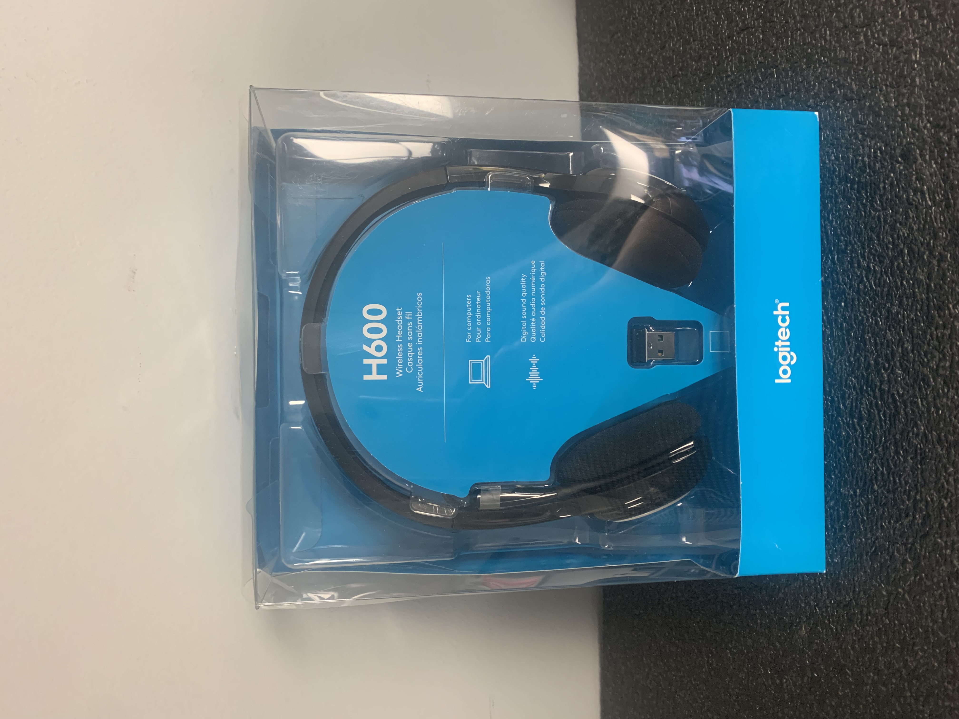 Logitech H600 Wireless Headset with Noise-Cancelling Mic - Black