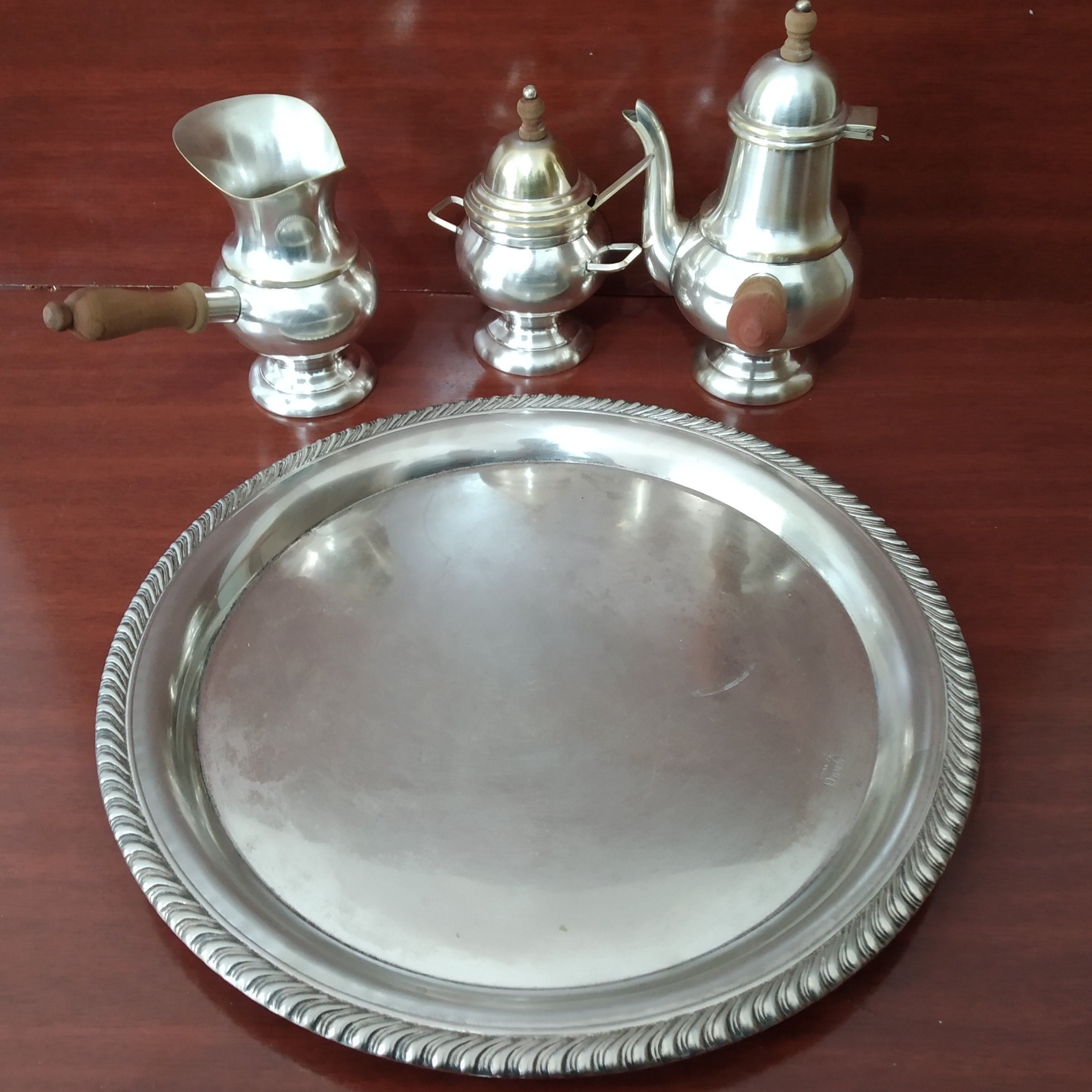 Conjunto de café em prata 4 peças