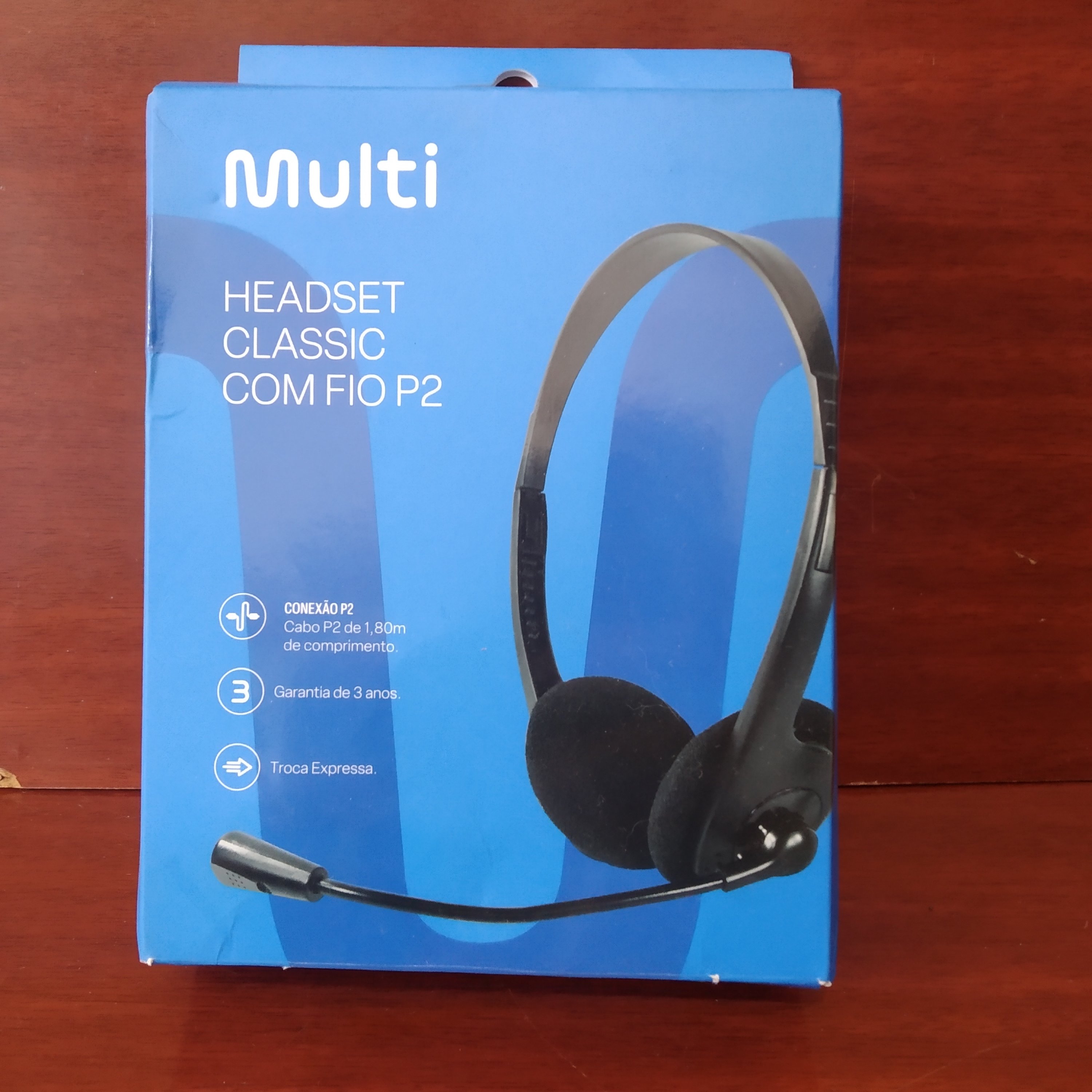 Headset Classic com fio P2 Multi