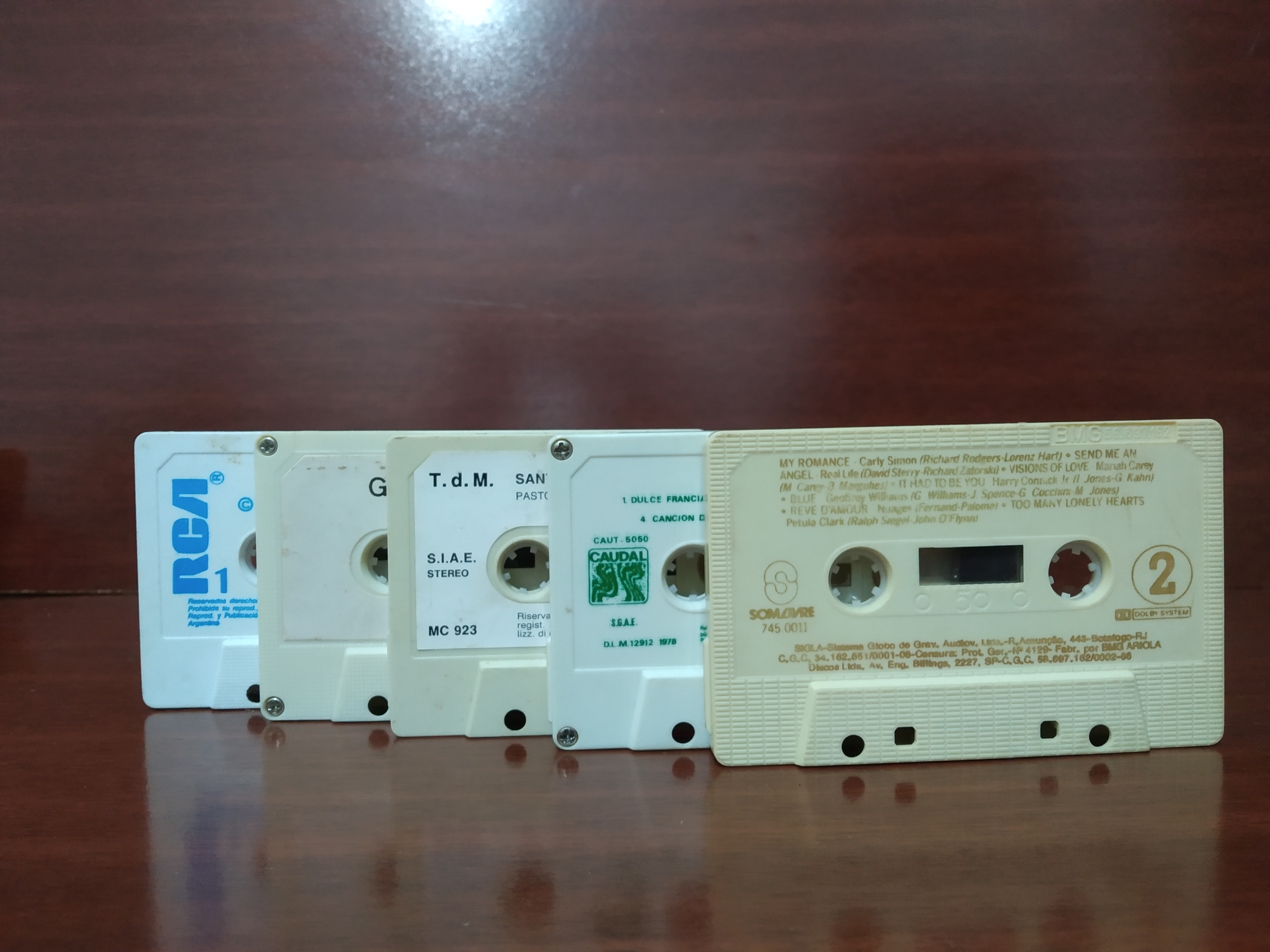 Combo 5 Fitas Cassete sem caixa