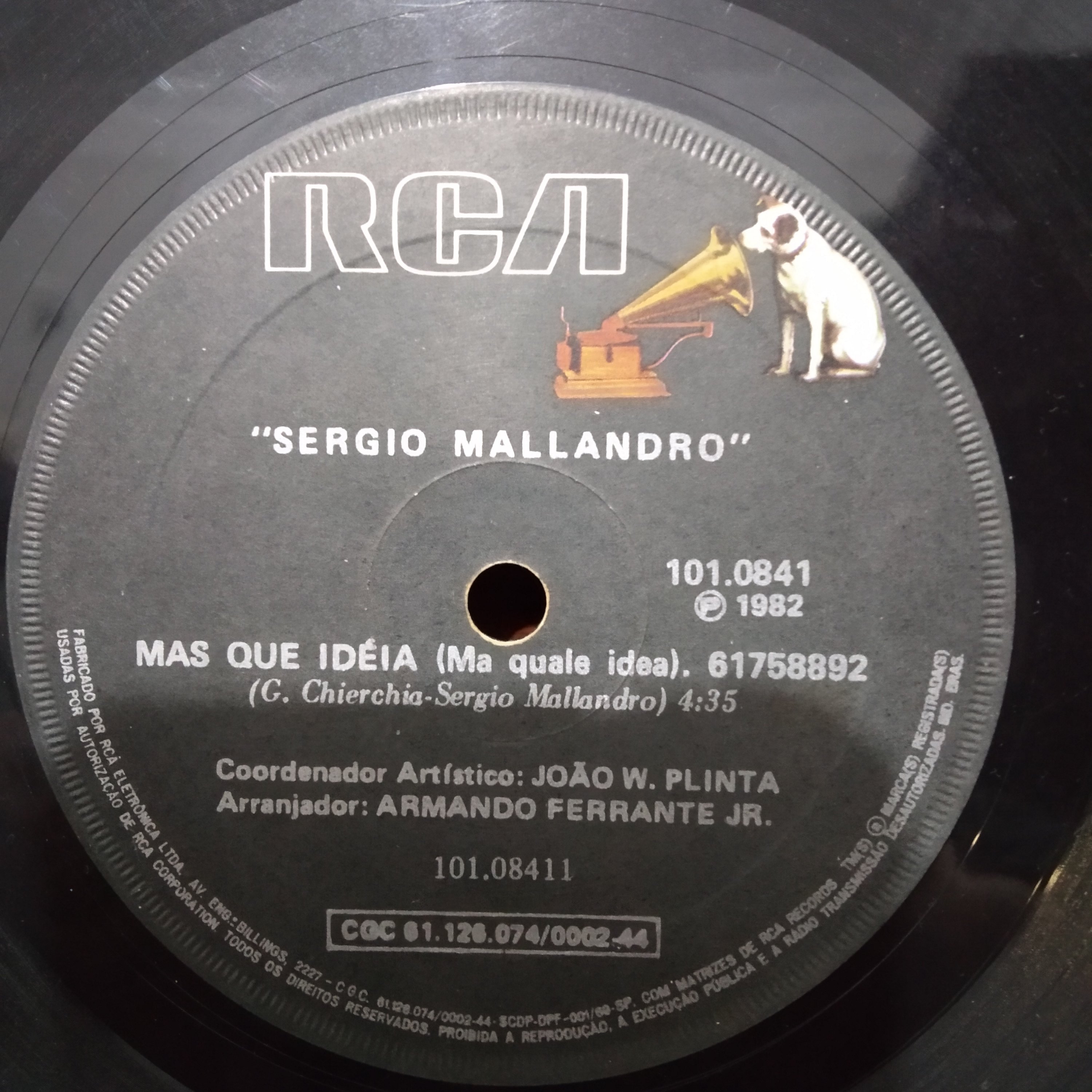 Disco Compacto de vinil Sérgio Mallandro