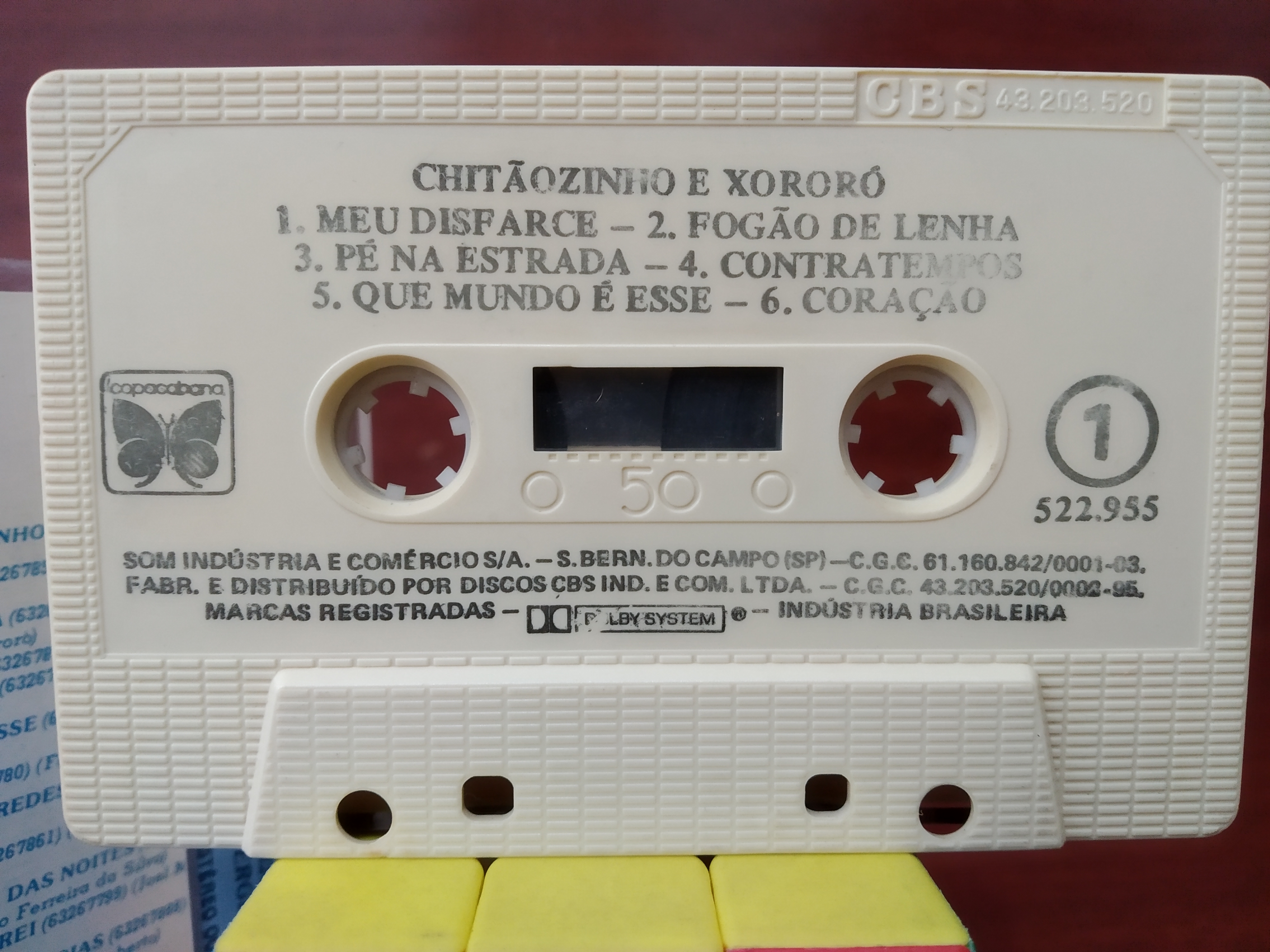 Fita cassete Chitãozinho e Xororó