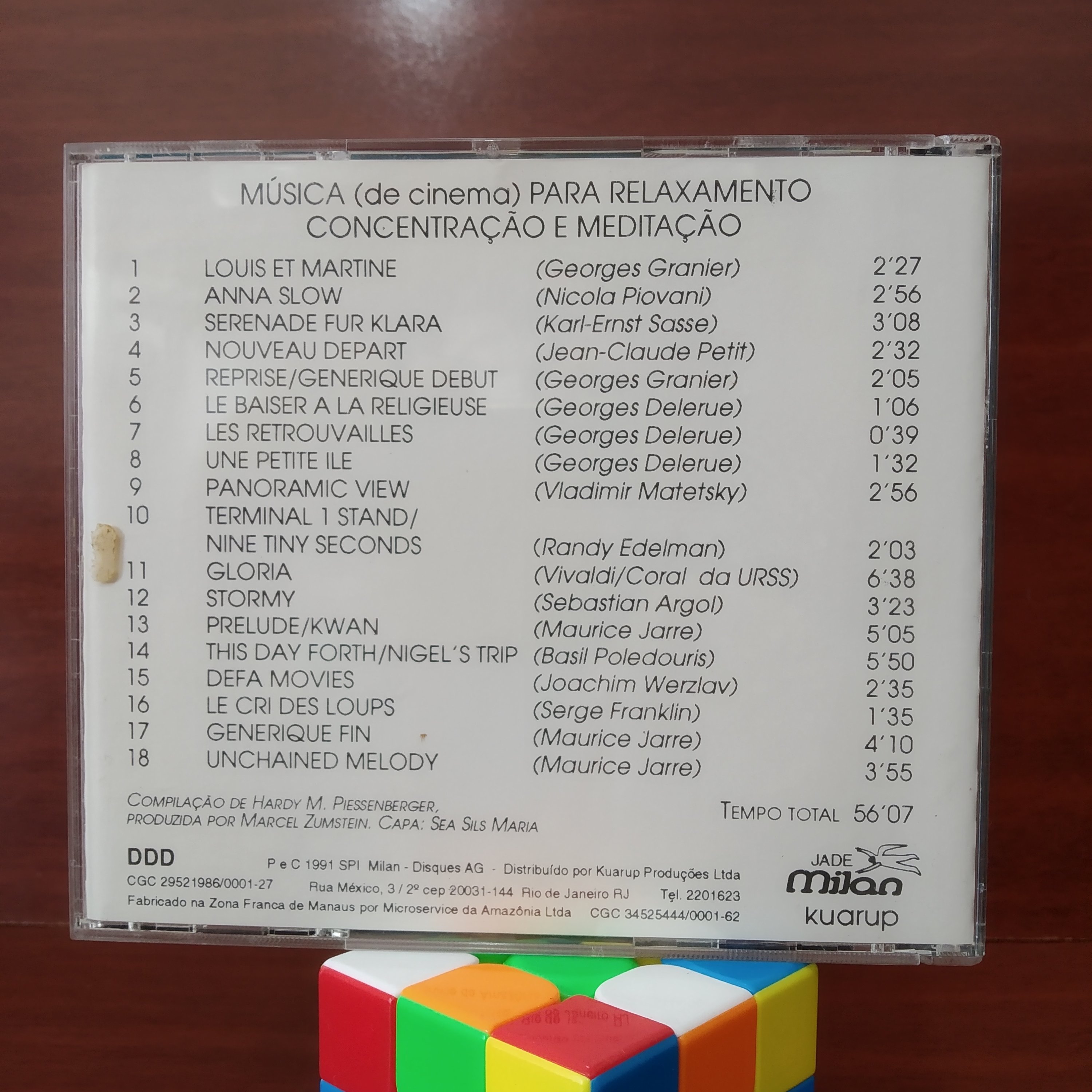 CD Music for Relaxation, Concentration, Meditation