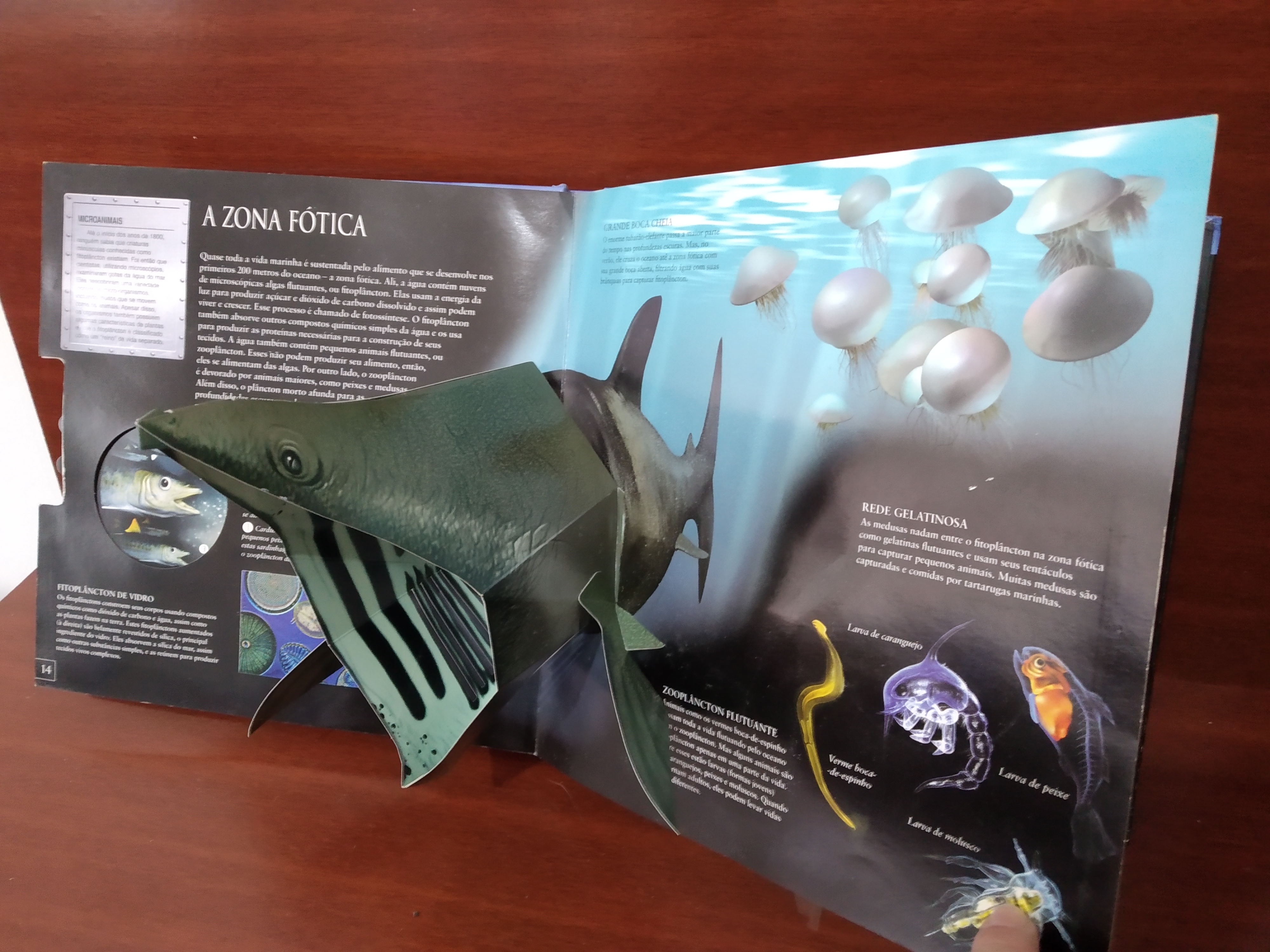 Livro interativo Criatura das profundezas