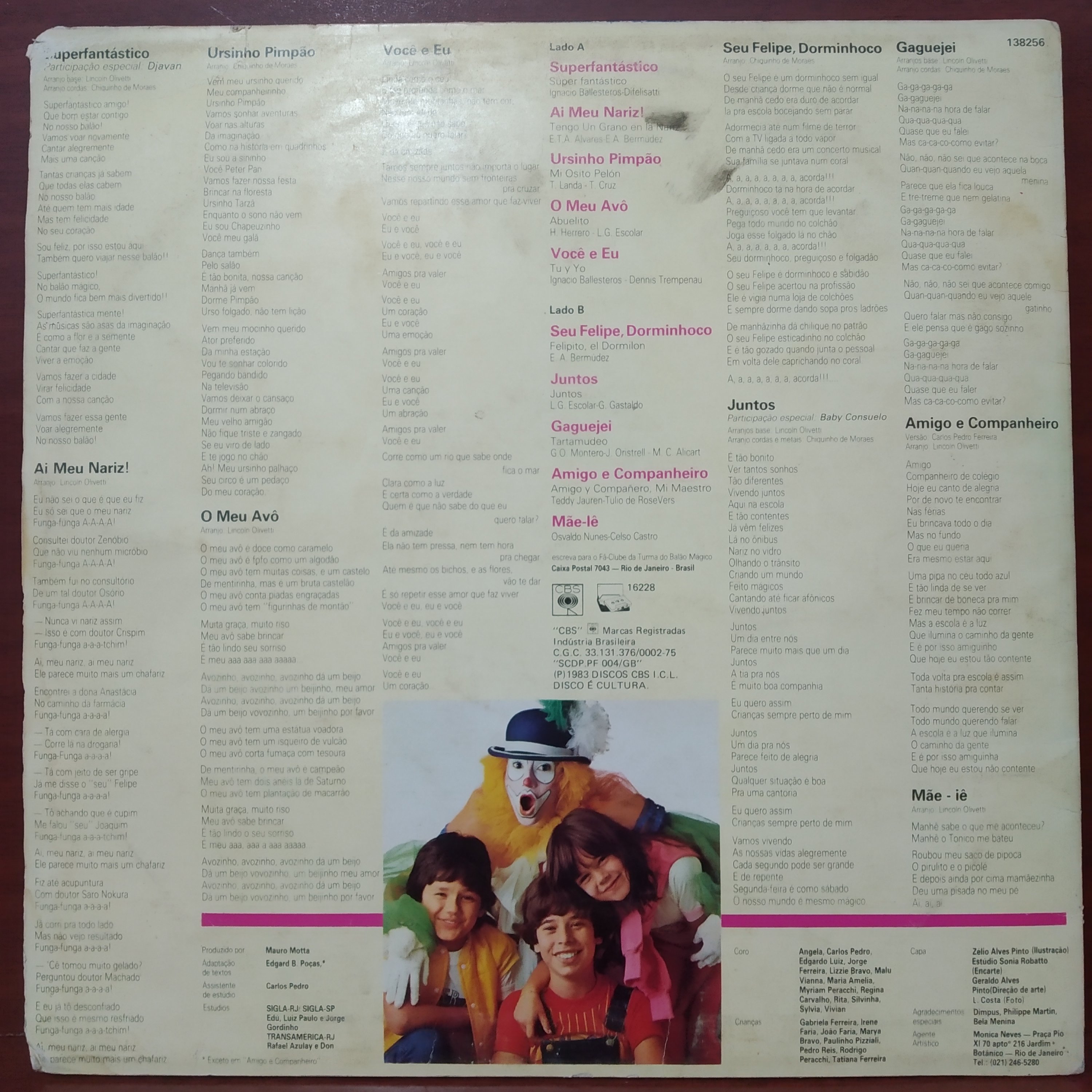 LP A Turma do Balão Mágico - Vinil