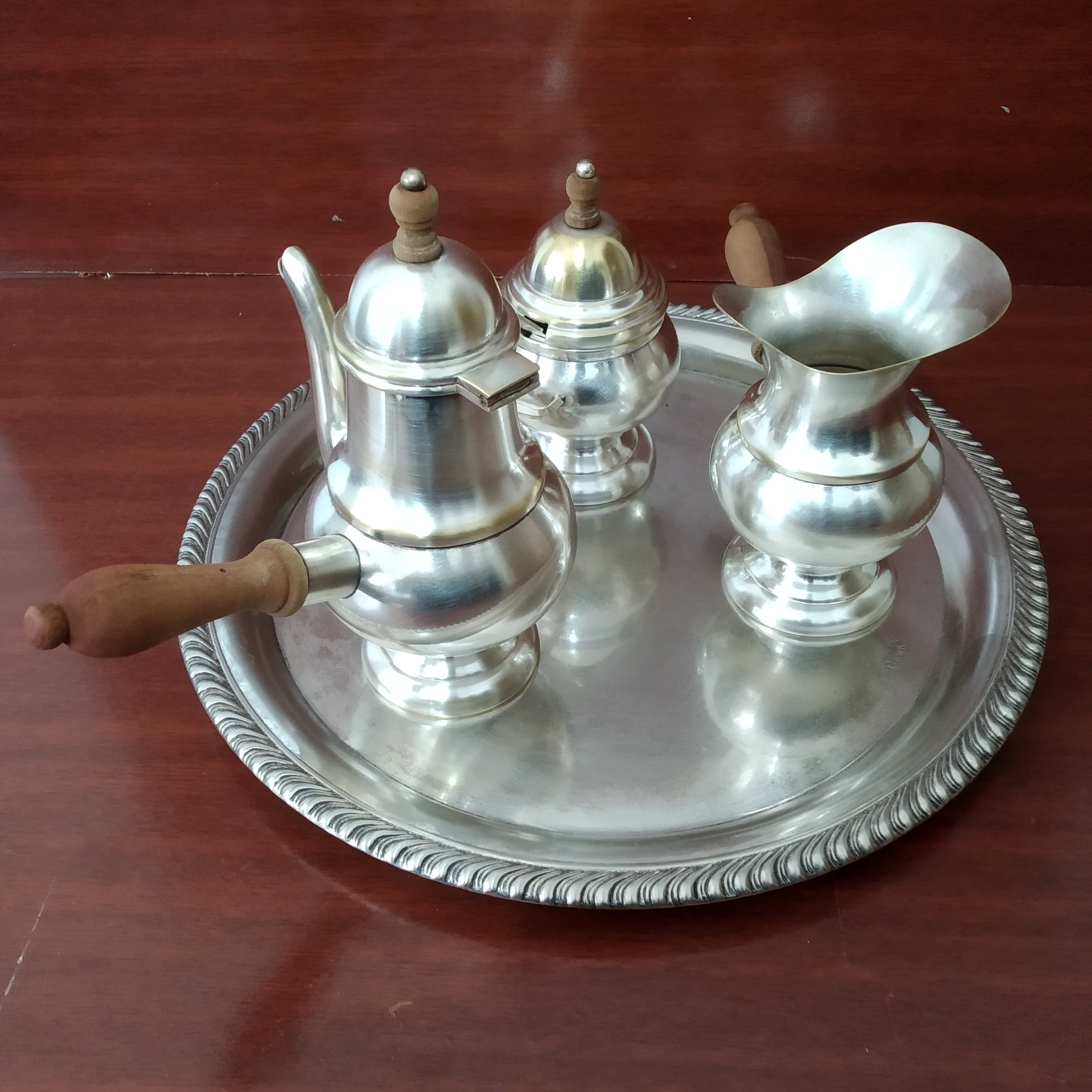 Conjunto de café em prata 4 peças