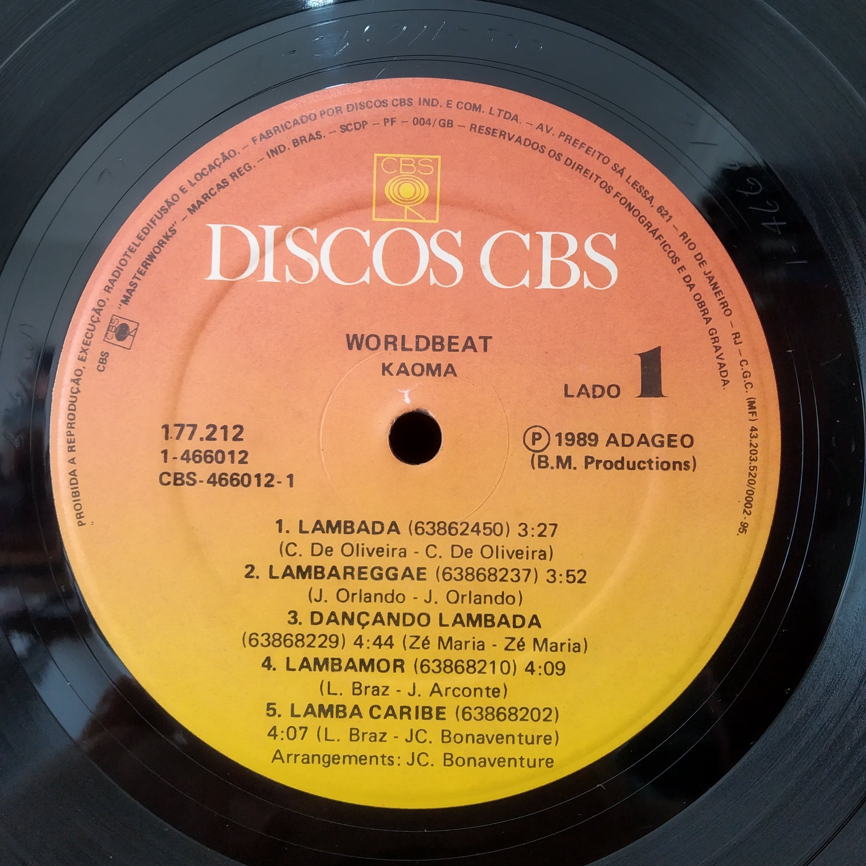 LP Vinil Kaoma – Worldbeat