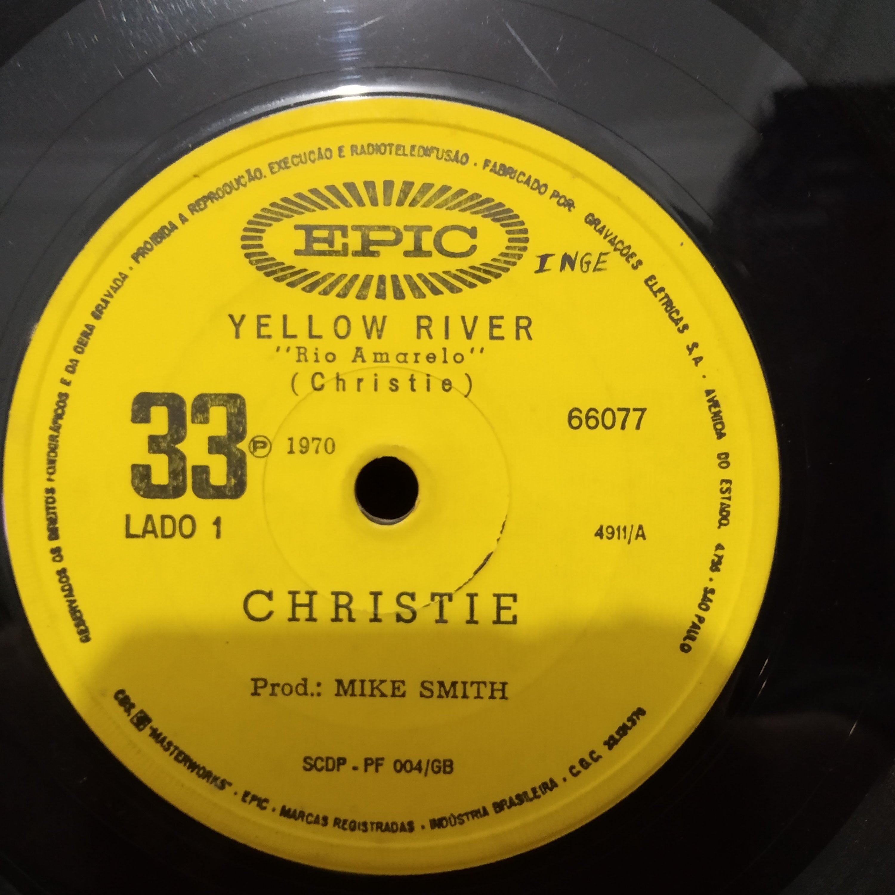 Disco de vinil Christie - Down the Mississippi Line