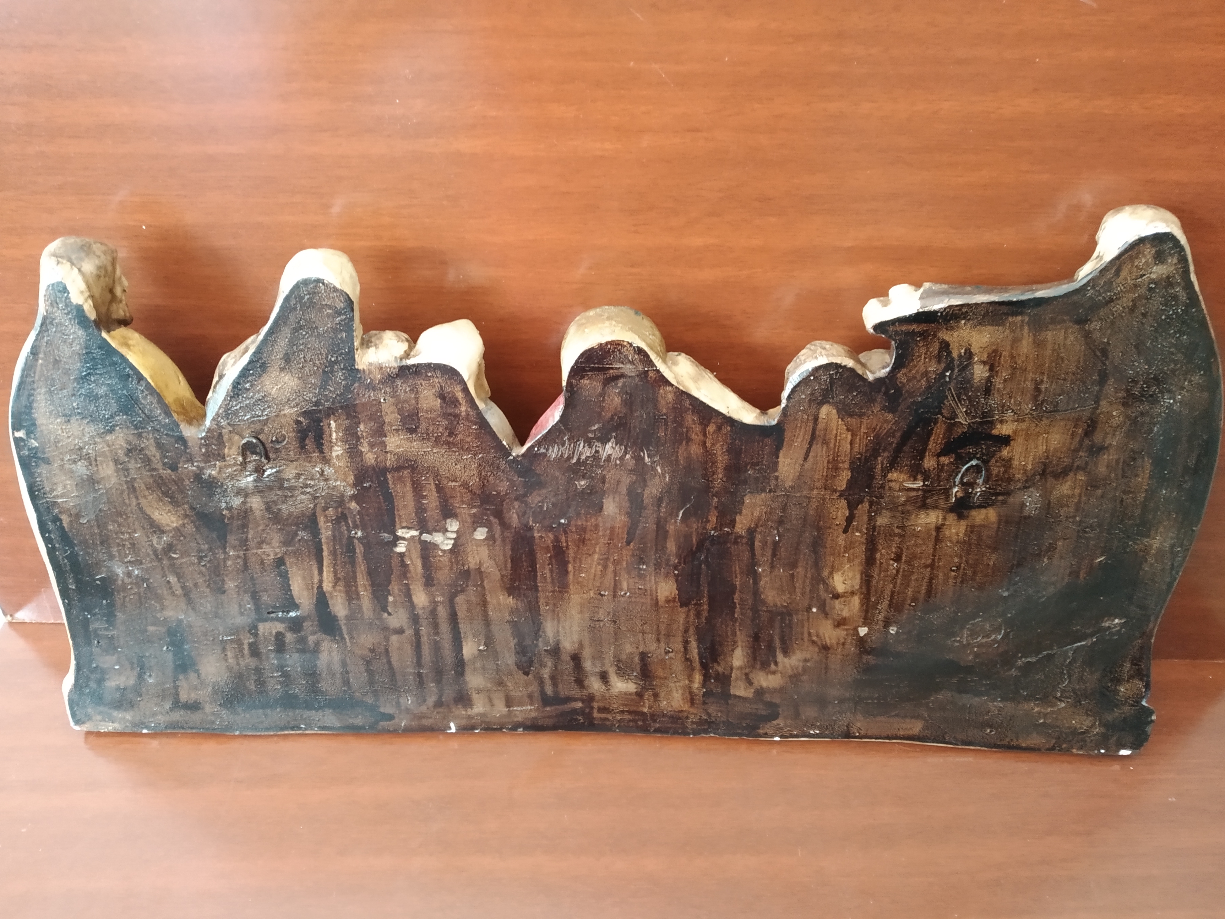 Escultura da Santa Ceia em gesso