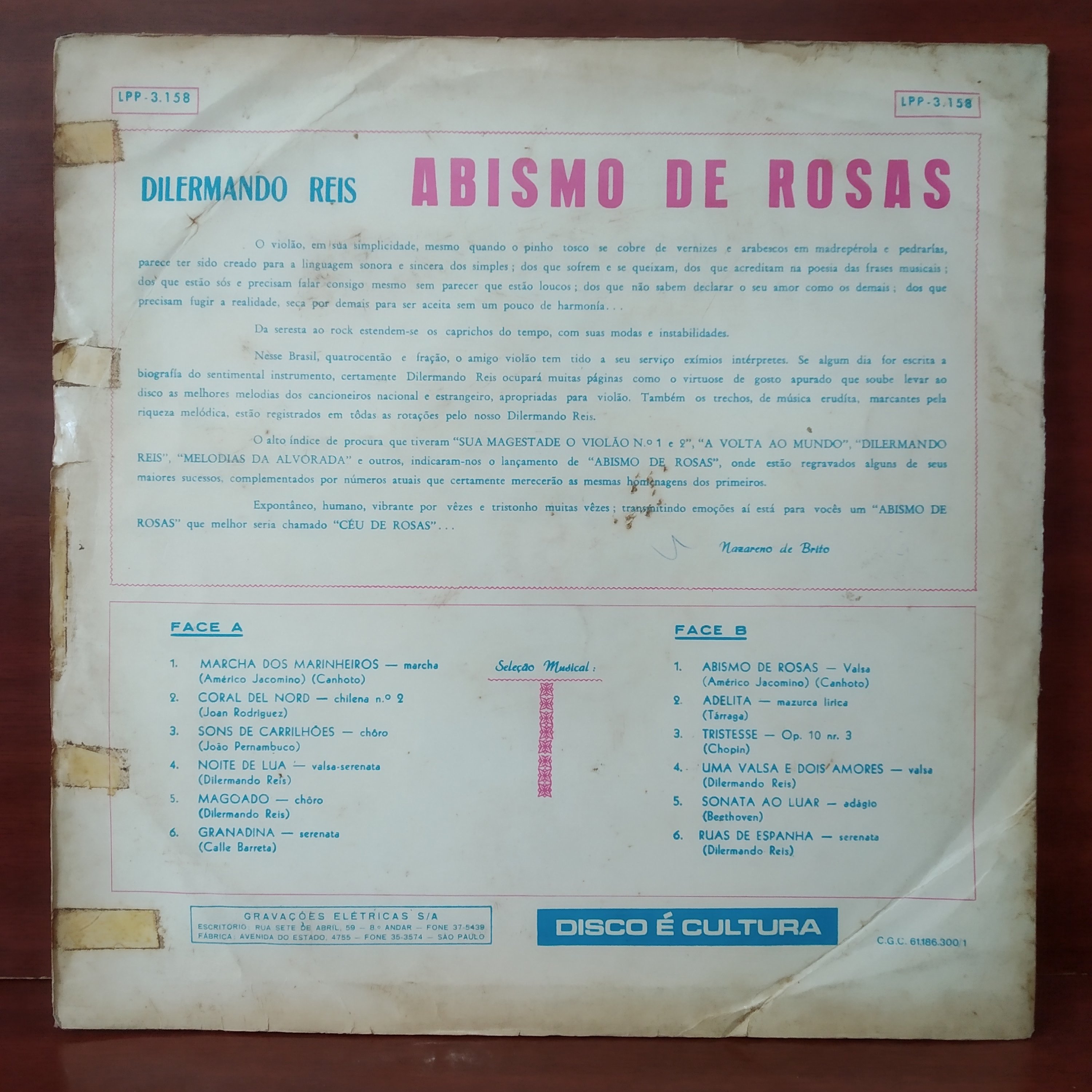 LP Abismo de Rosas - Dilermando Reis