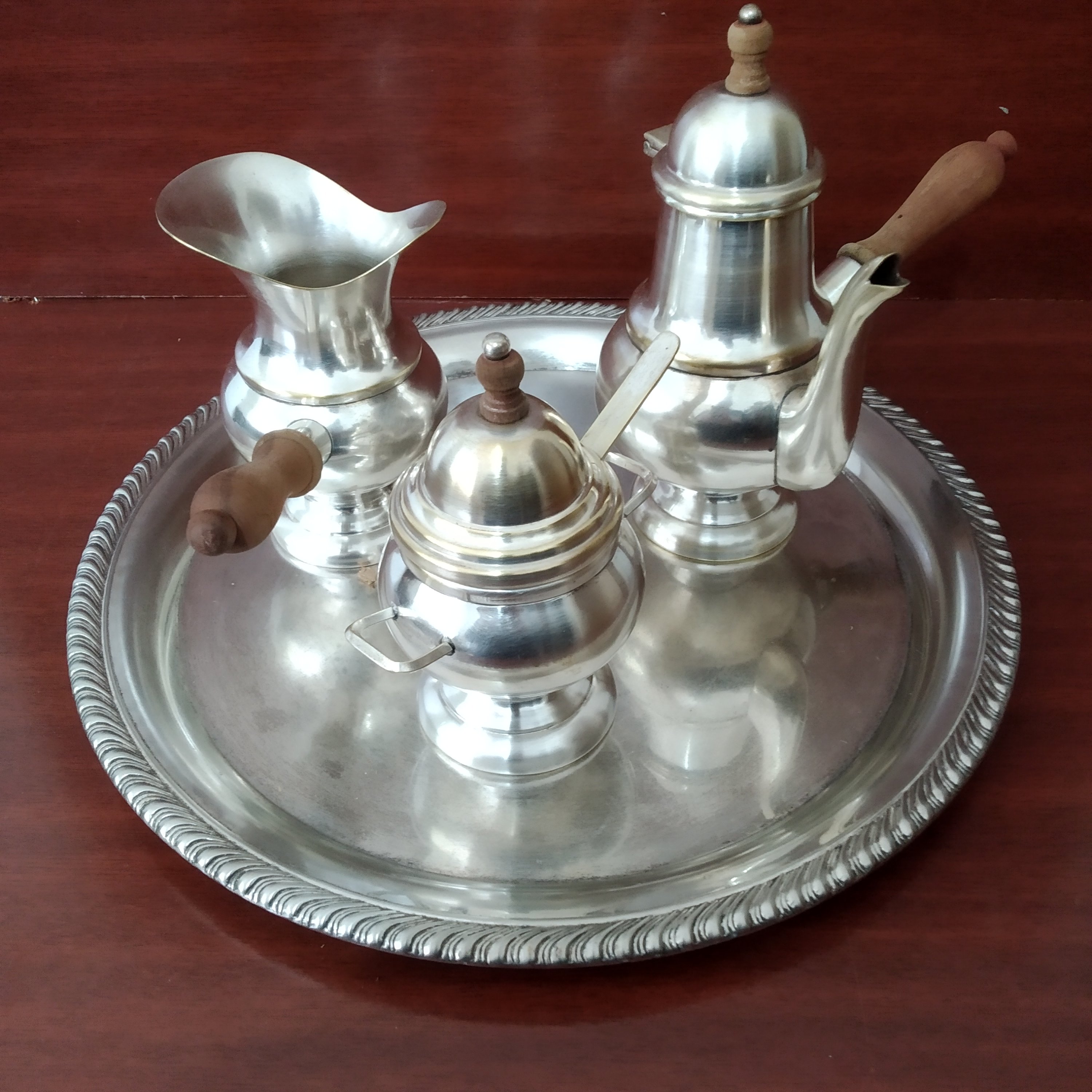 Conjunto de café em prata 4 peças