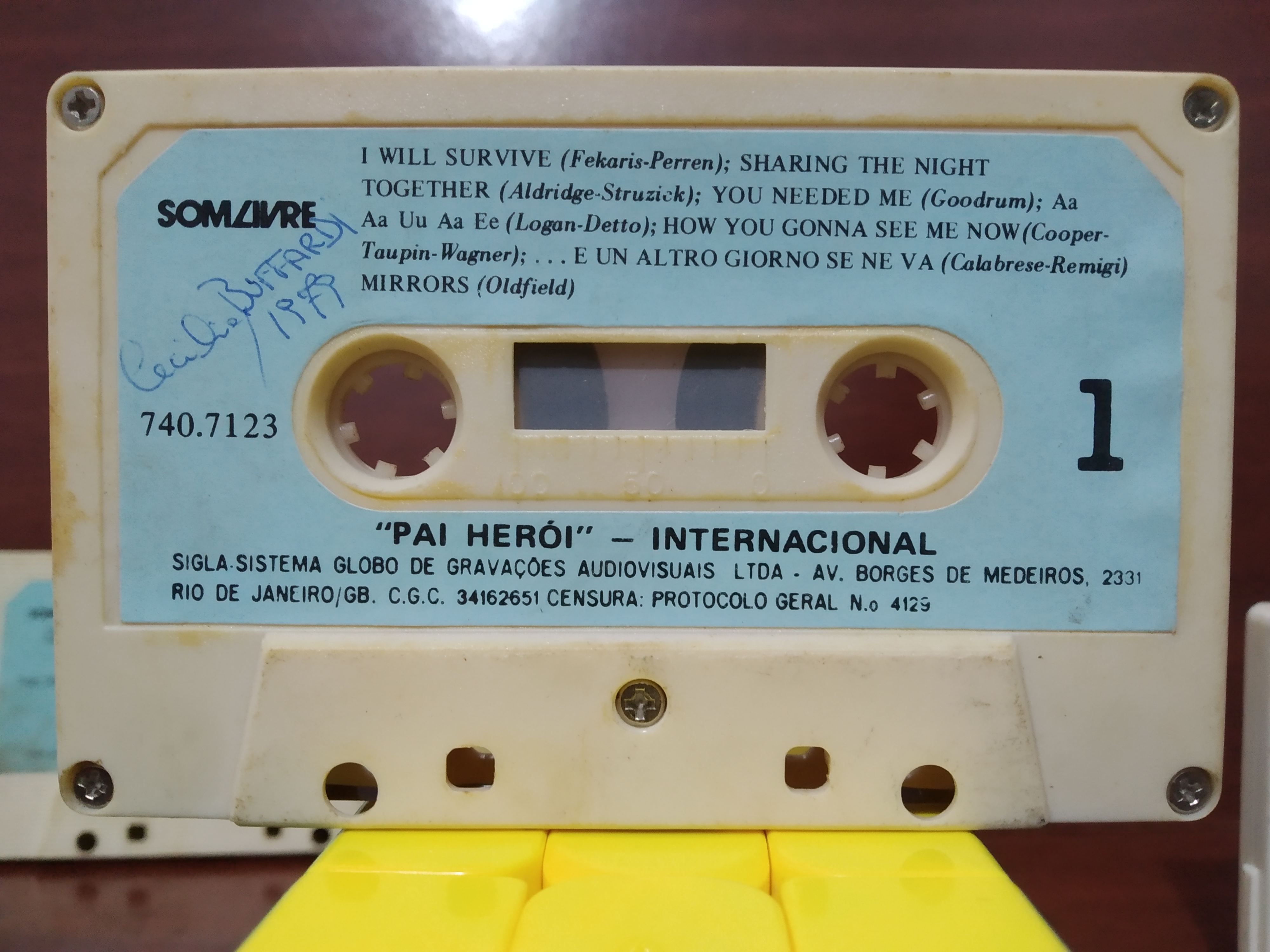 Combo 5 fitas K7 sem caixa