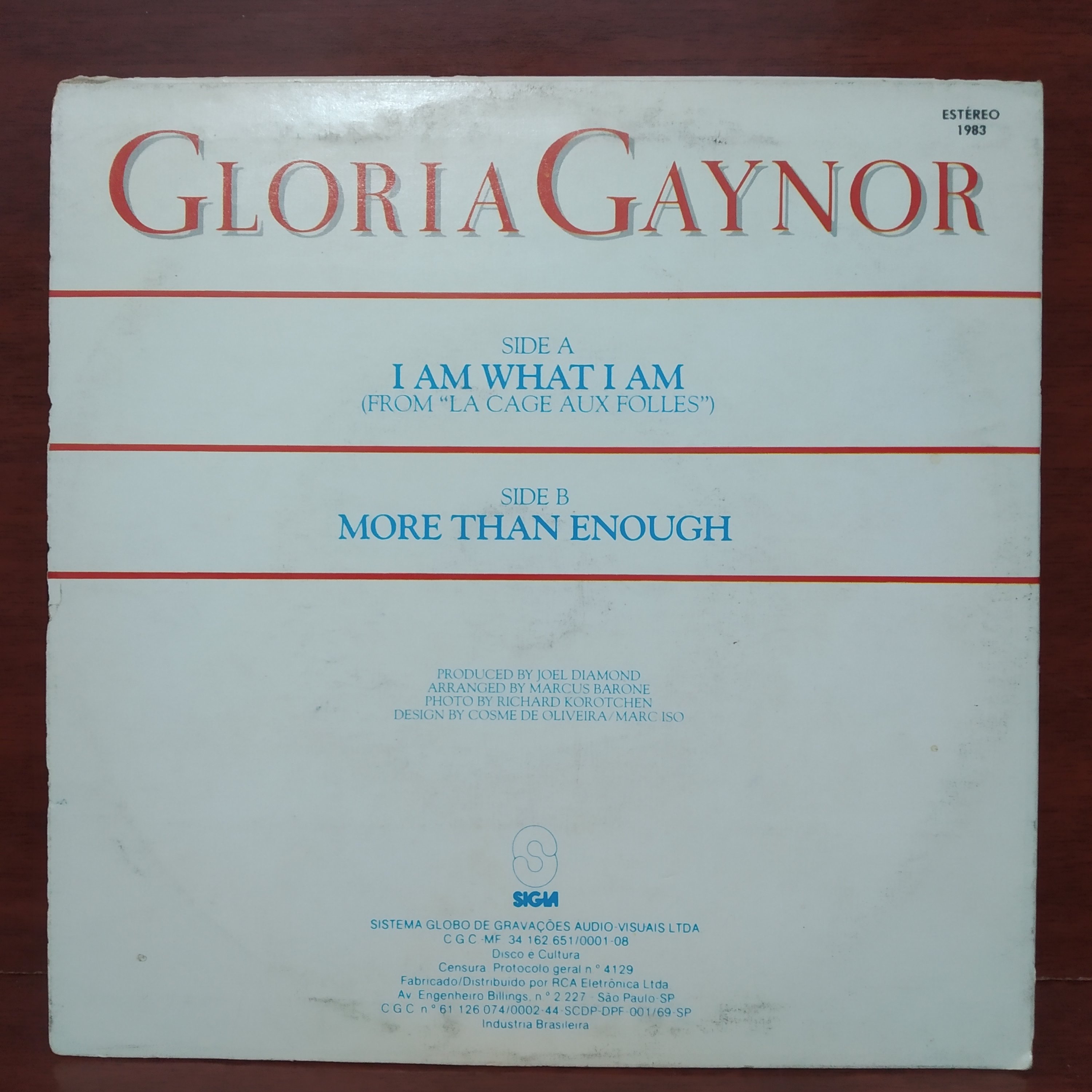 Disco Compacto de vinil Gloria Gaynor - I Am What I Am