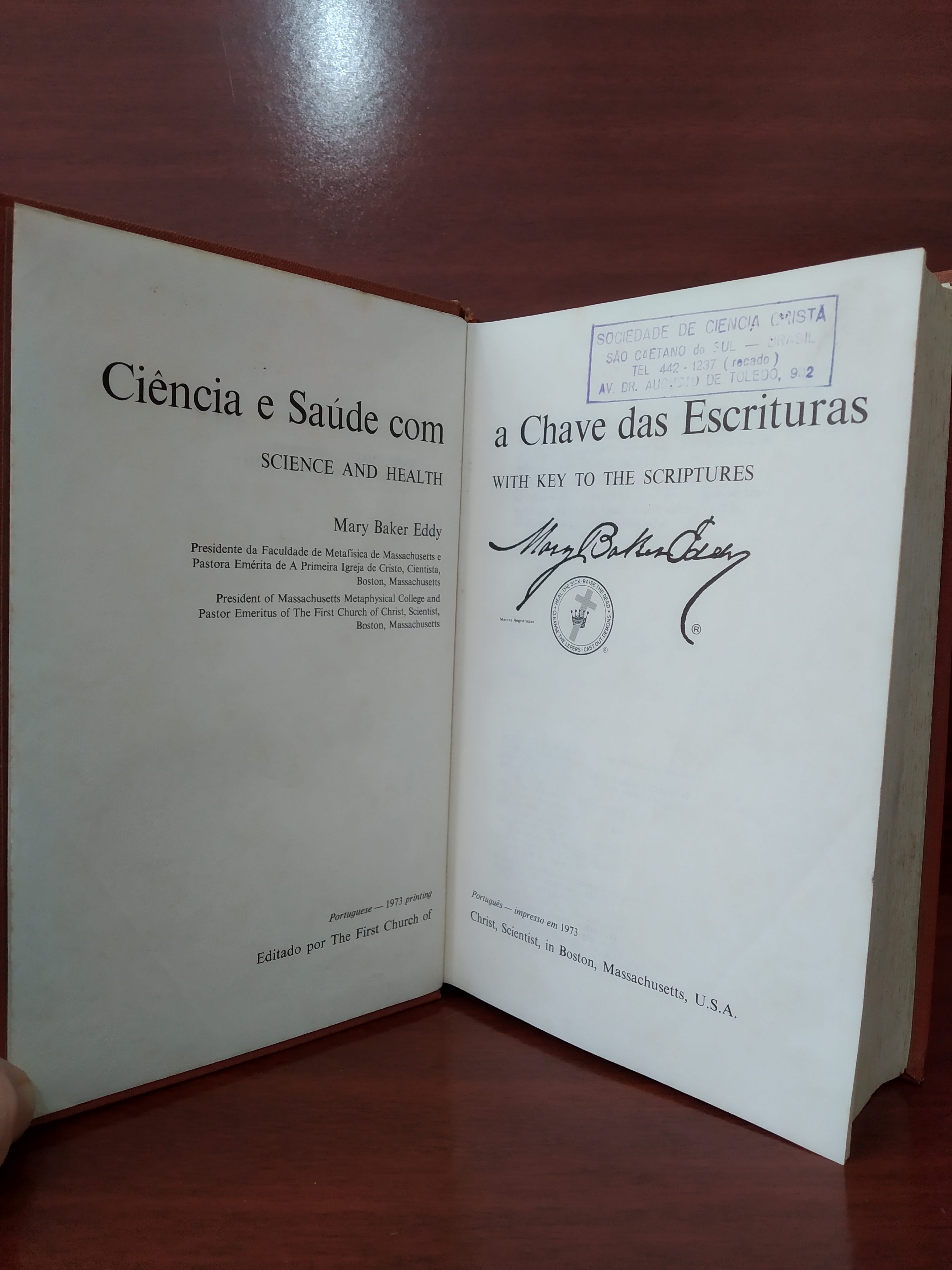 Livro Ciência e Saúde com as Chaves das Escrituras