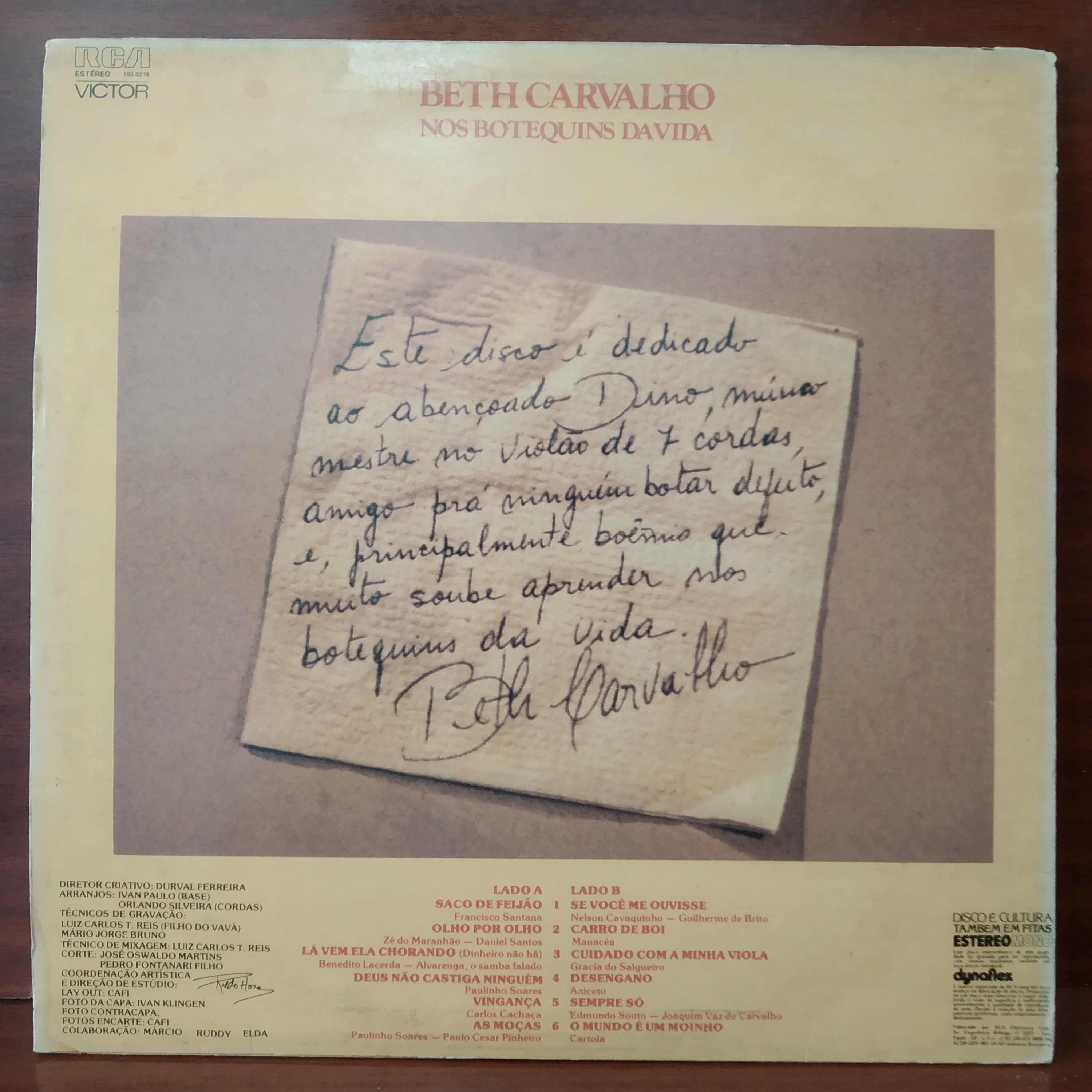 LP Beth Carvalho - Nos Botequins da Vida