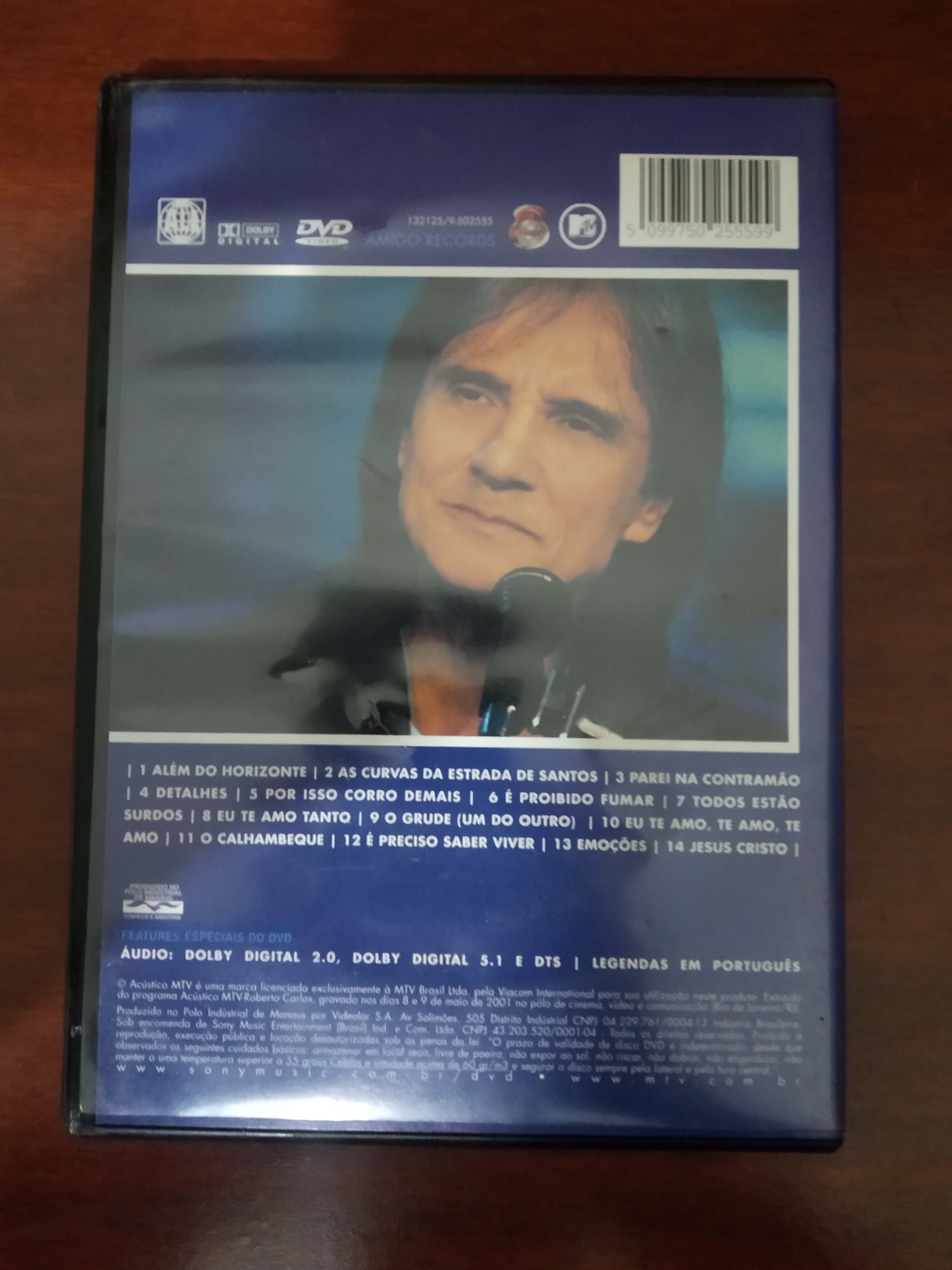 DVD Roberto Carlos Acústico MTV