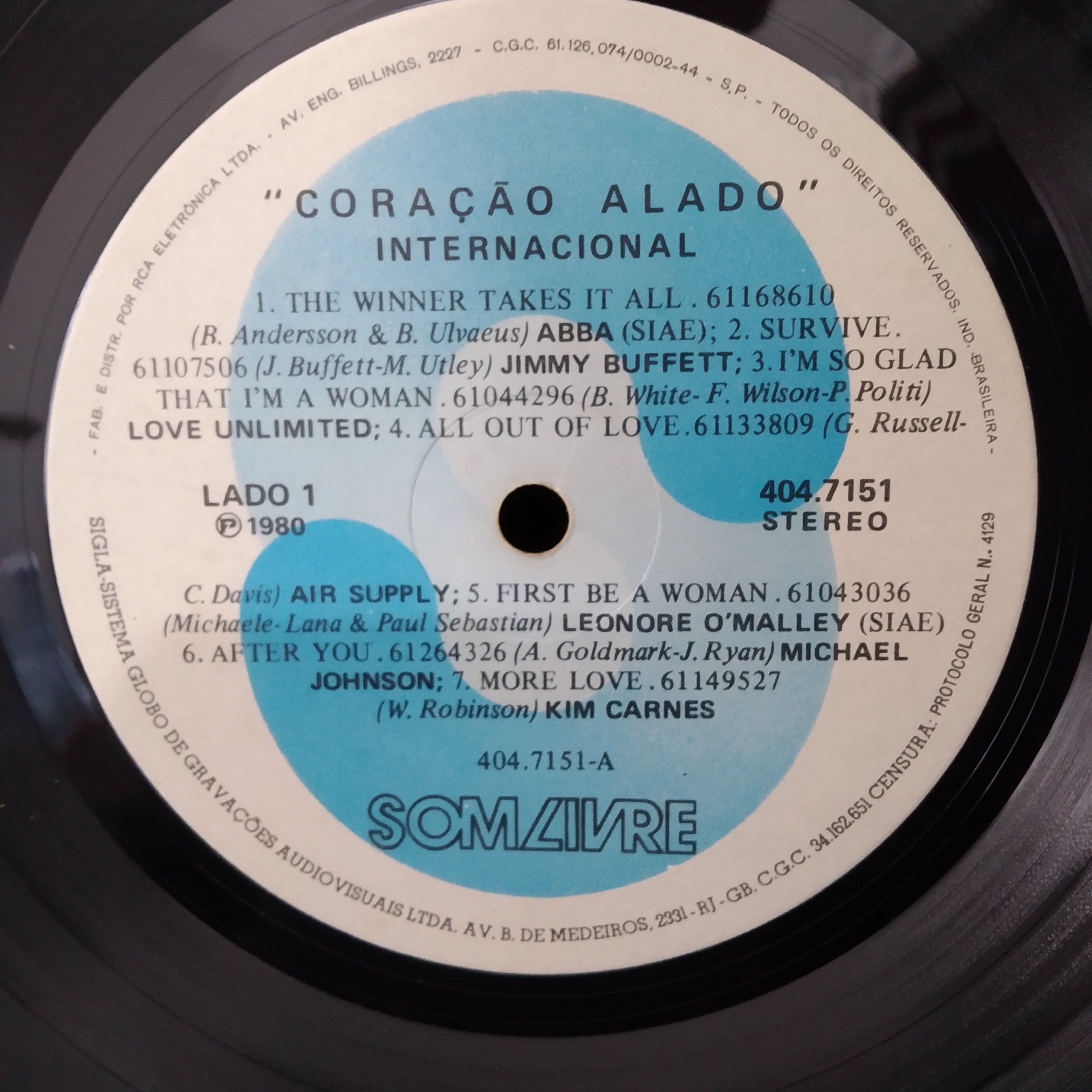 LP Disco Vinil - Coração Alado