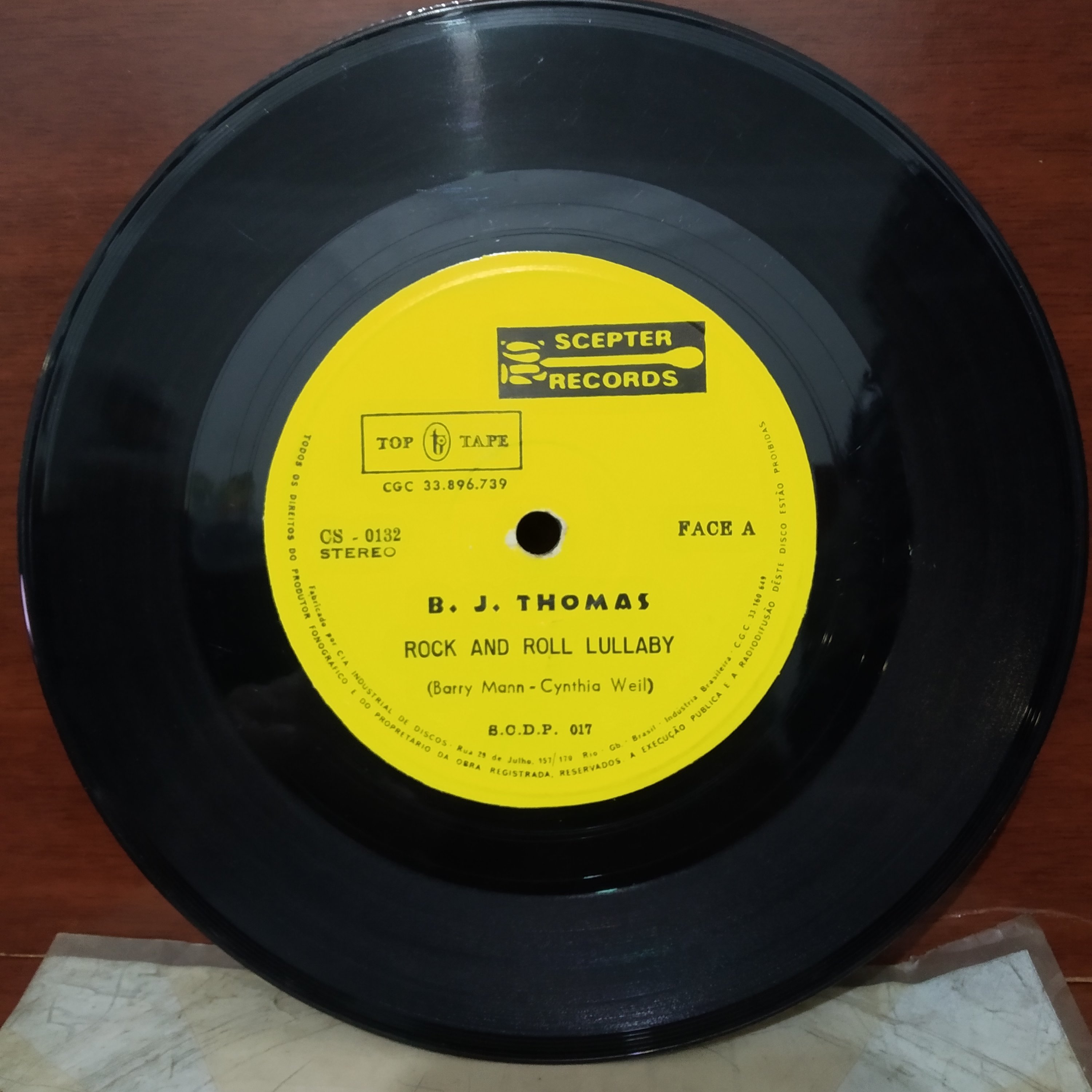 Disco de vinil B. J. Thomas