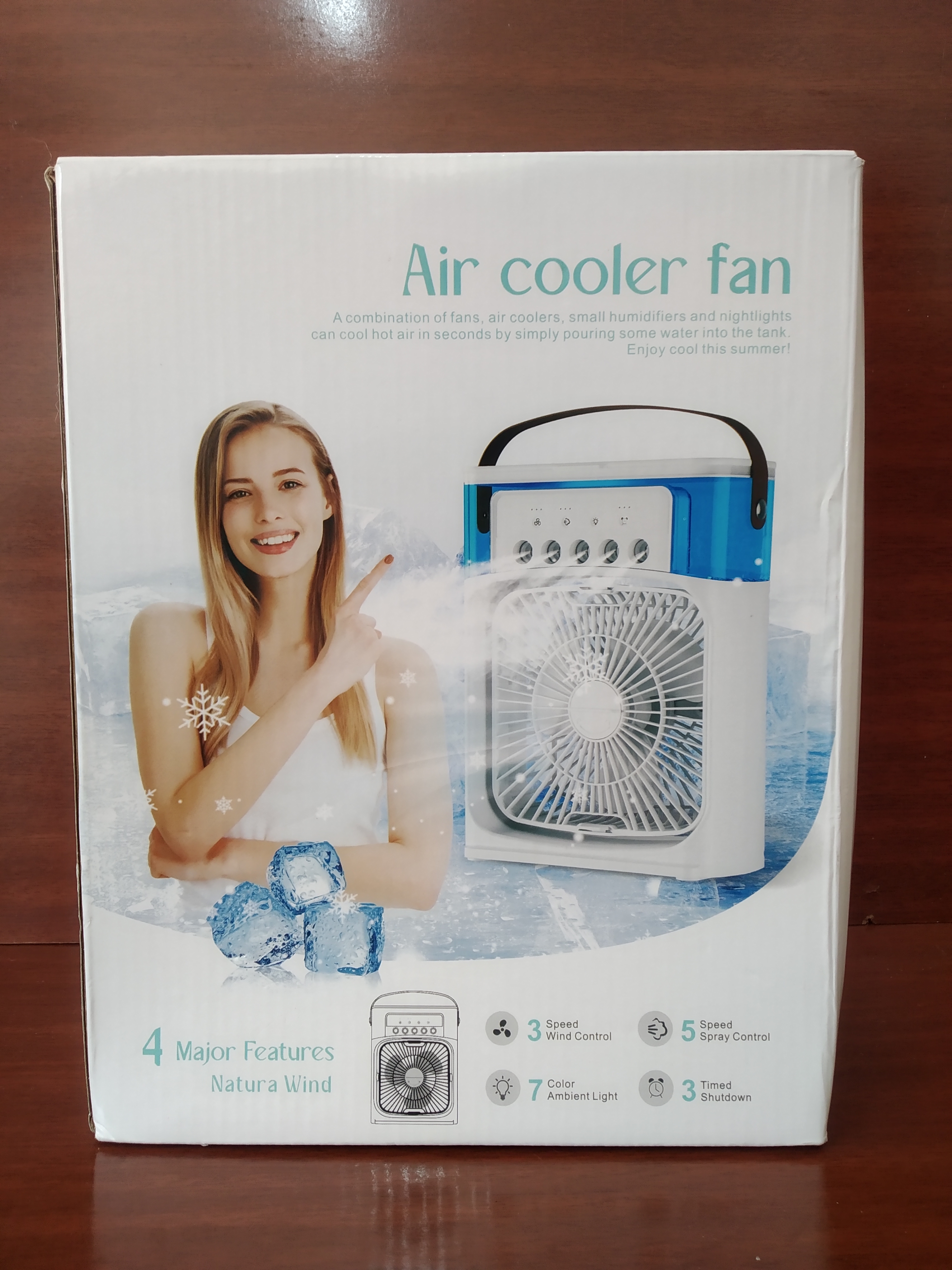 Ventilador e umidificador portátil Air Cooler