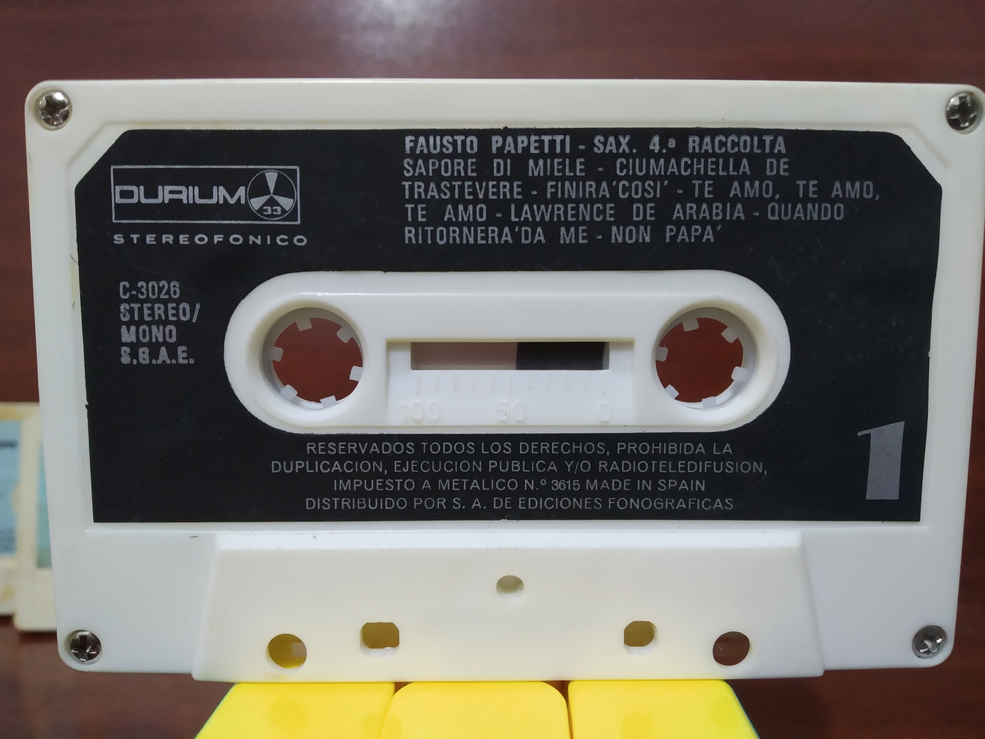 Combo 5 fitas K7 sem caixa