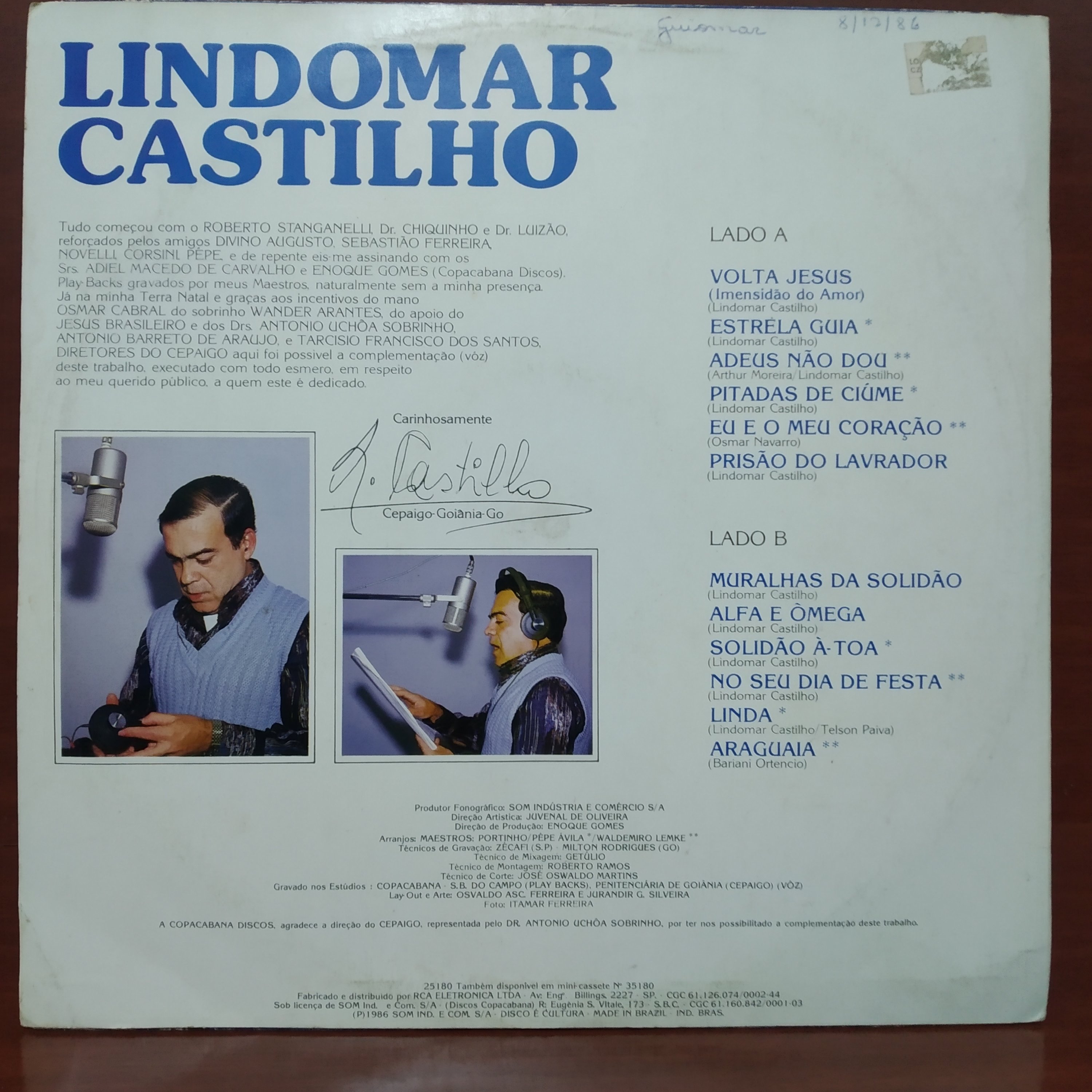 Lindomar Castilho - Muralhas da Solidão