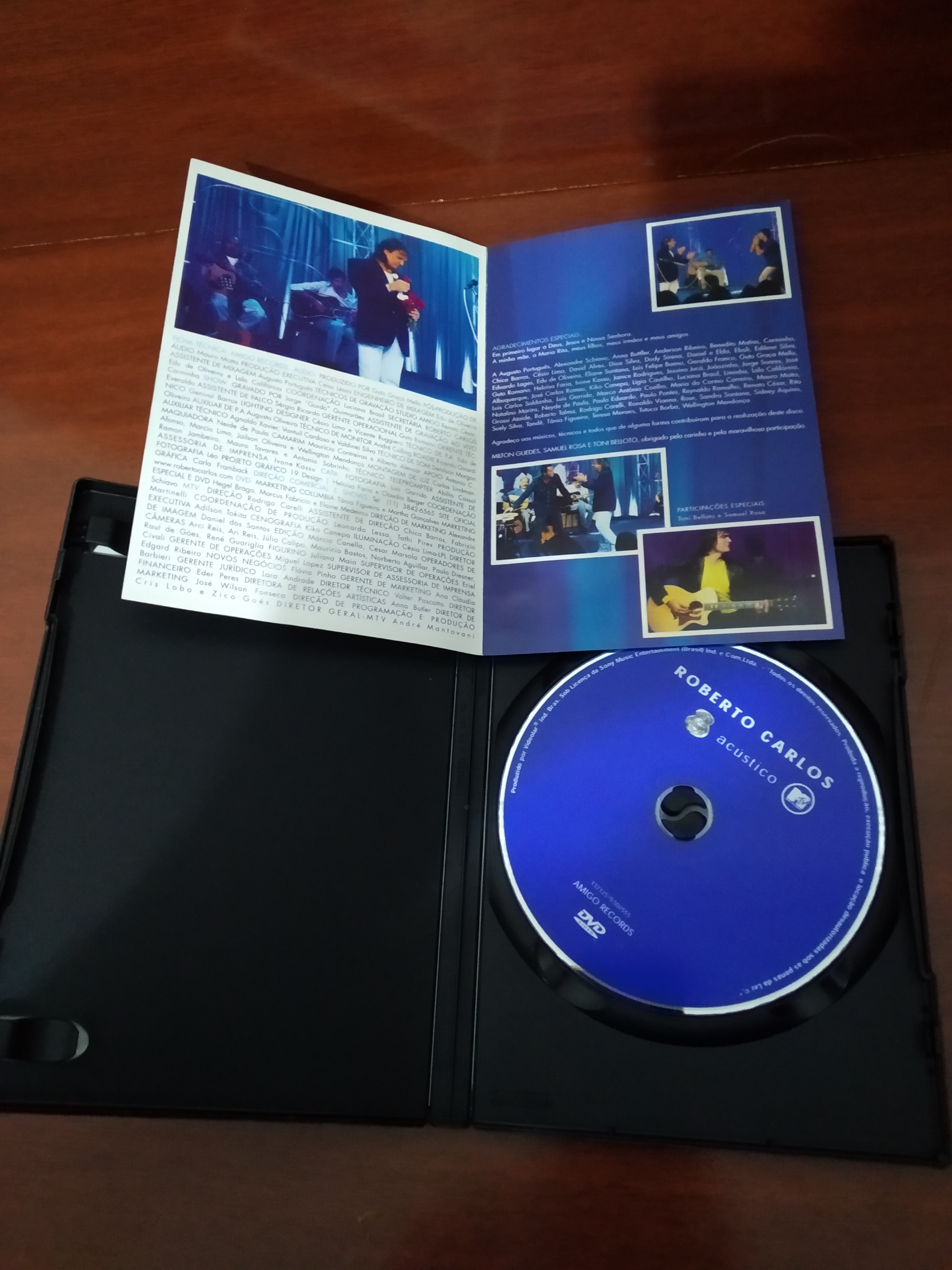 DVD Roberto Carlos Acústico MTV