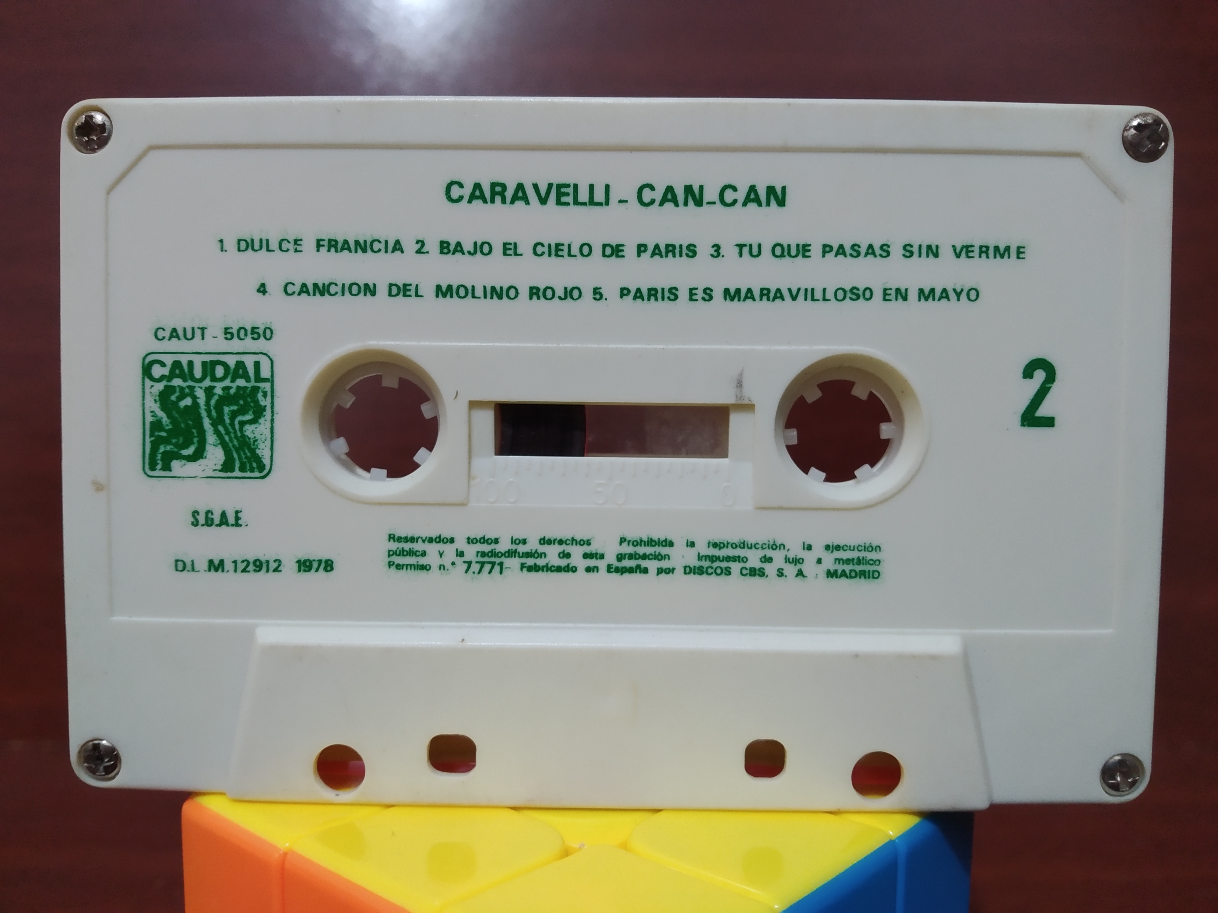 Combo 5 Fitas Cassete sem caixa